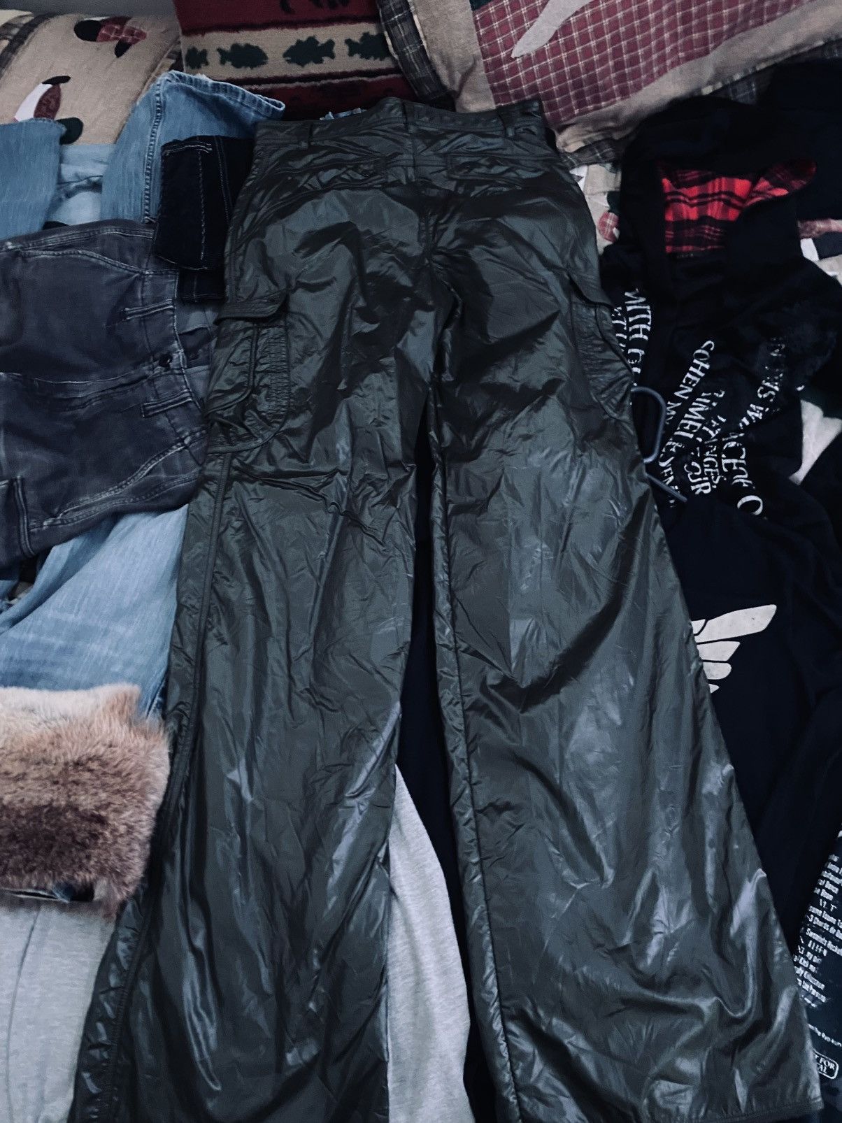 Designer × Japanese Brand × Vintage Intellection Nylon Rave Pants Size US 40 / EU 56 - 2 Thumbnail