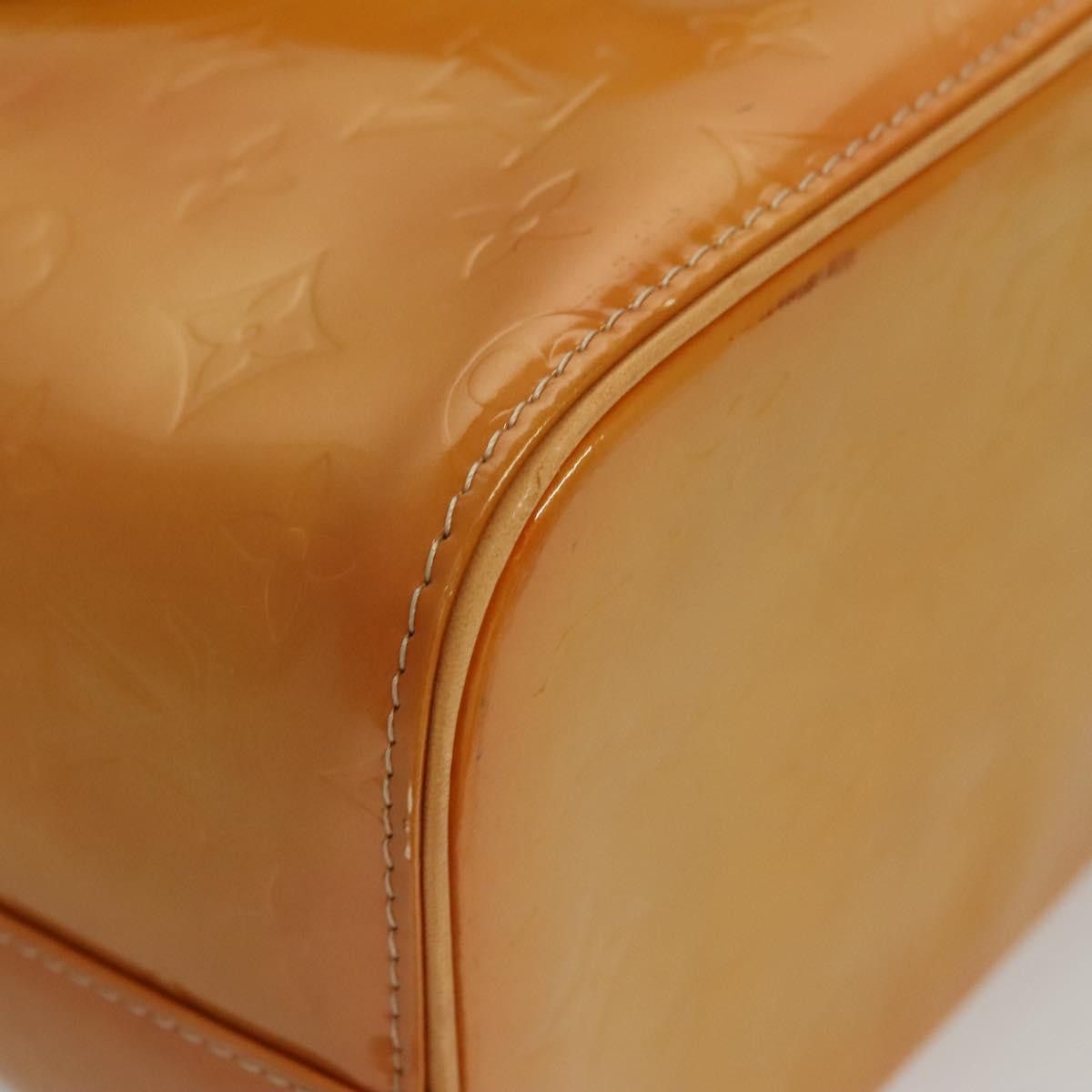 Louis Vuitton LOUIS VUITTON Monogram Vernis Houston Hand Bag Jaune M91121 Size ONE SIZE - 15 Thumbnail