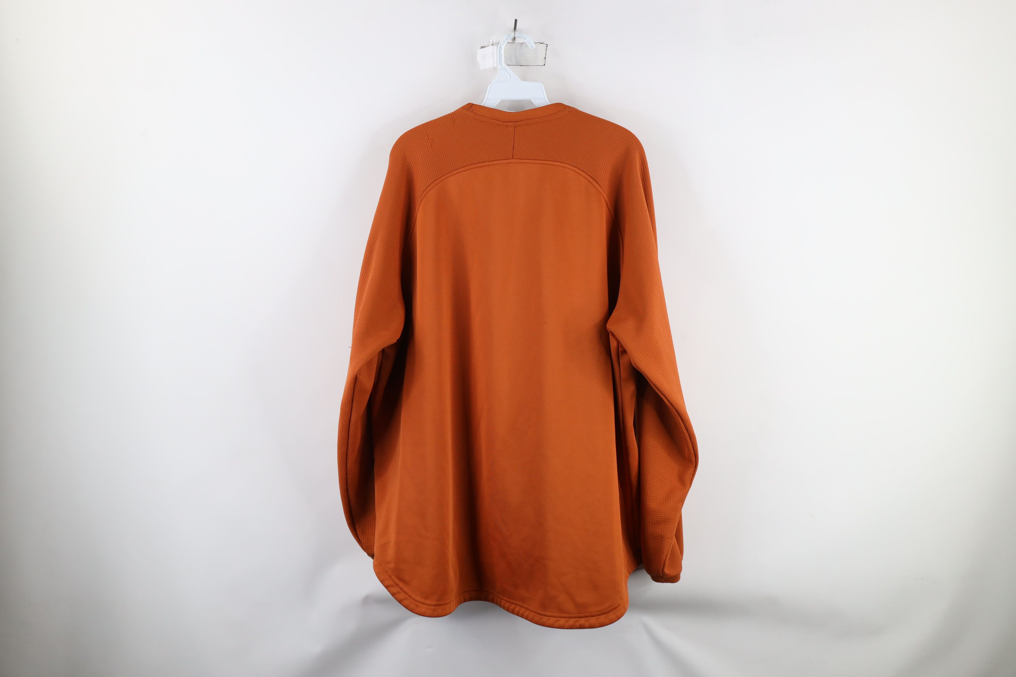 Majestic × Vintage Vintage Majestic Waffle Knit Fleece Lined Sweatshirt Orange Size US XXL / EU 58 / 5 - 18 Thumbnail