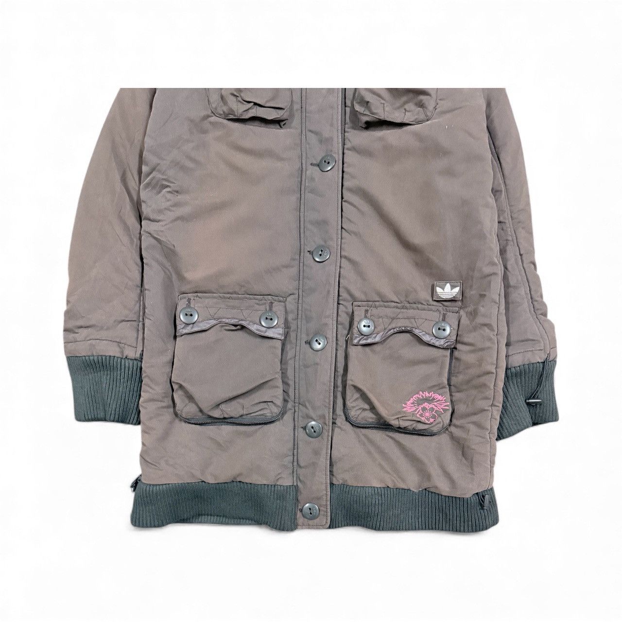 Adidas Adidas Trefoil Parka Down Puffer Jacket Size S / US 4 / IT 40 - 5 Thumbnail