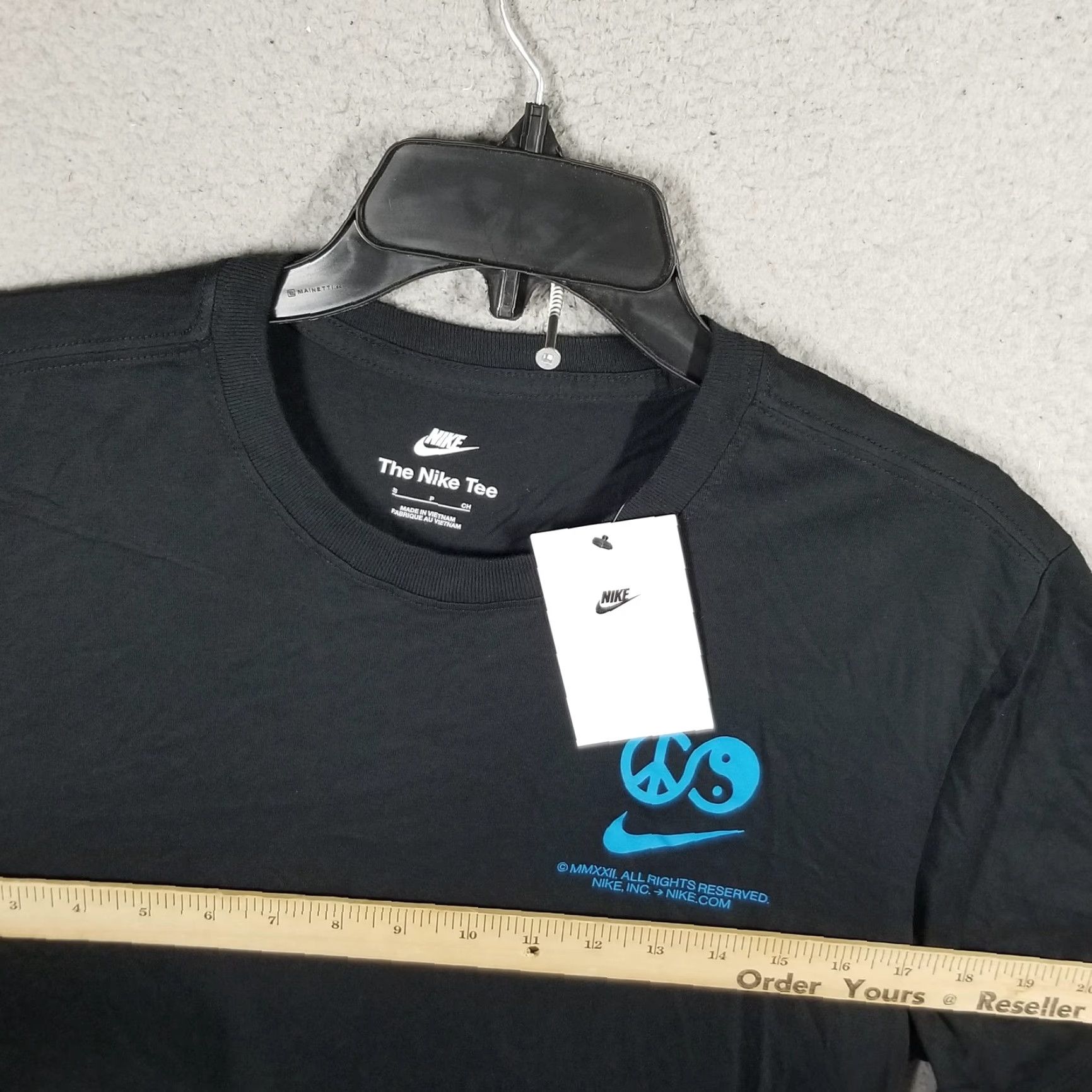 Nike Nike T-Shirt Mens Small Black Graphic Peace Yin Yang Just Do It Streetwear 90s Size US S / EU 44-46 / 1 - 5 Thumbnail