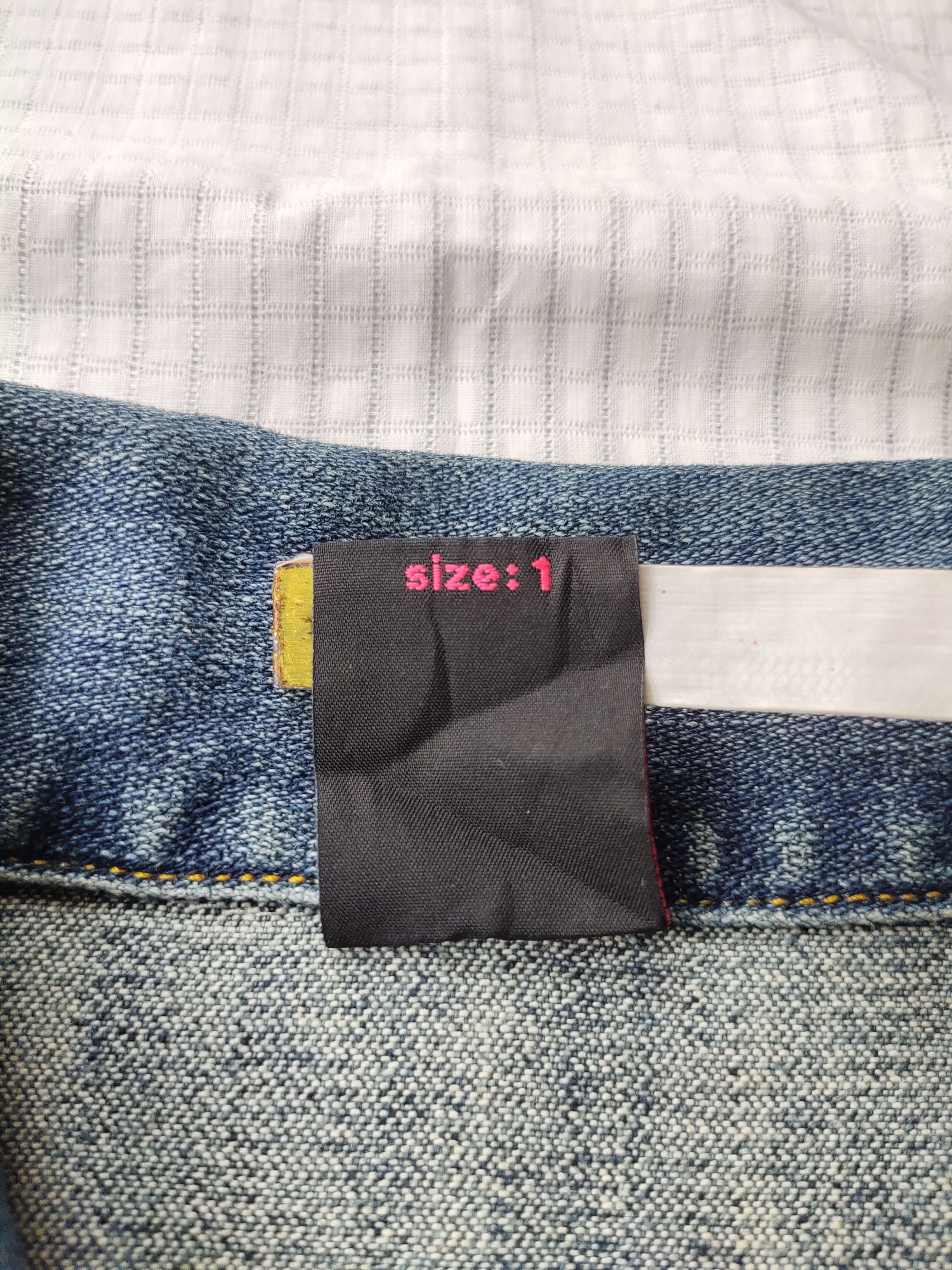 Japanese Brand × X-Girl (D34) X-Girl Japan Stretch Denim Short Dress 3/4 Sleeve Sz 1 Size S / US 4 / IT 40 - 11 Thumbnail
