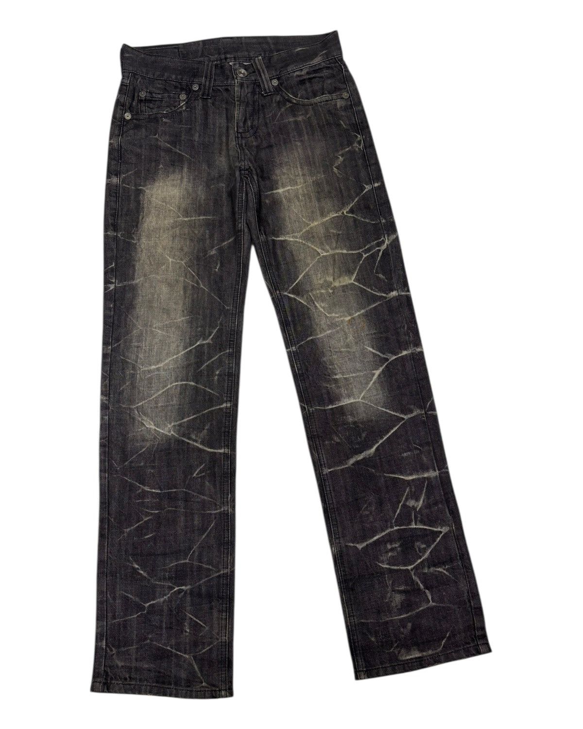 Tornado Mart TORNADO MART WHISKER CLAW MARK BLACK CUSTOM DENIM JEANS Size US 30 / EU 46 - 5 Thumbnail