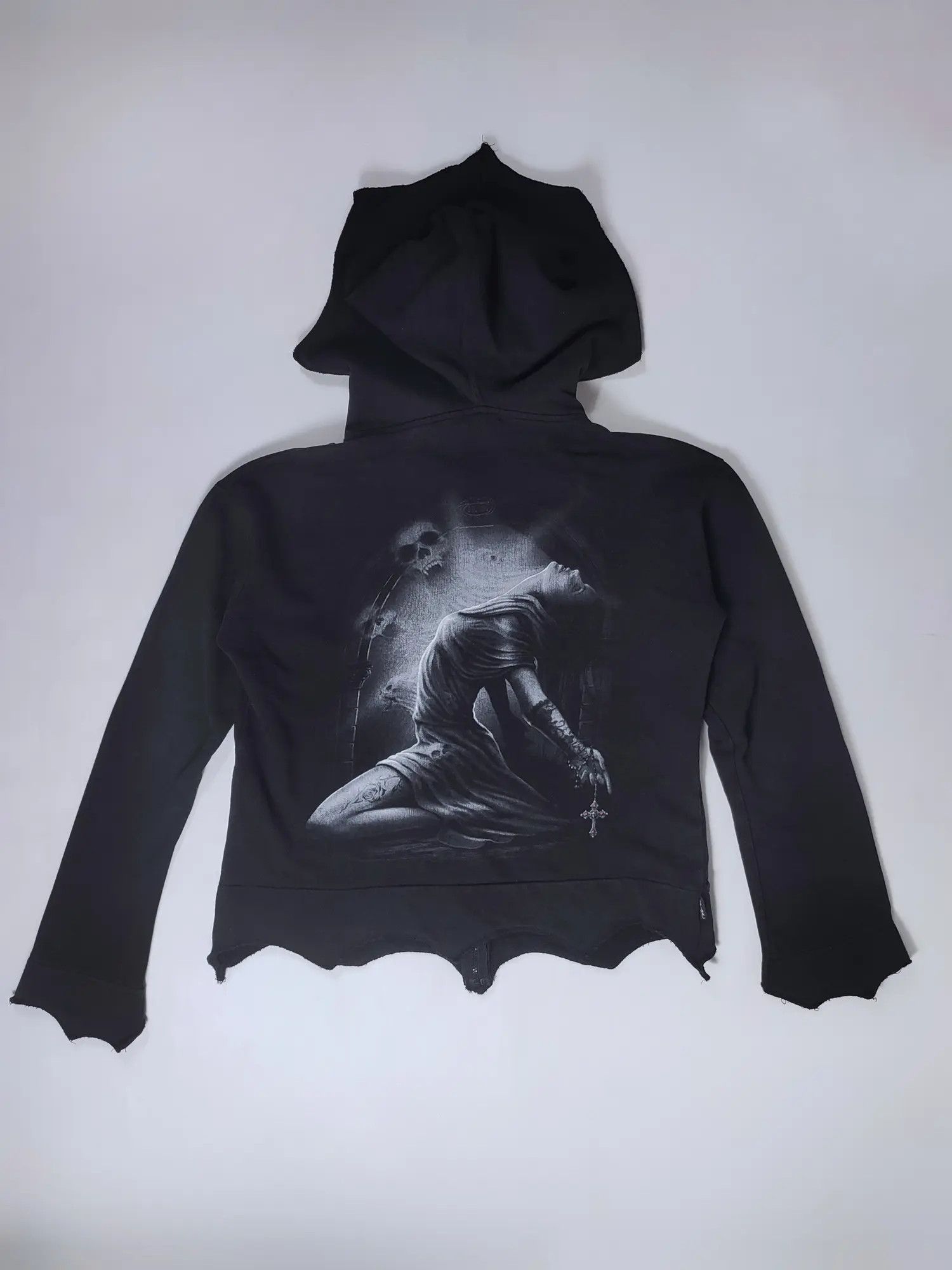 Affliction × Vintage Spiral Y2k opium zip hoodie Rick Owens Size US M / EU 48-50 / 2 - 7 Thumbnail