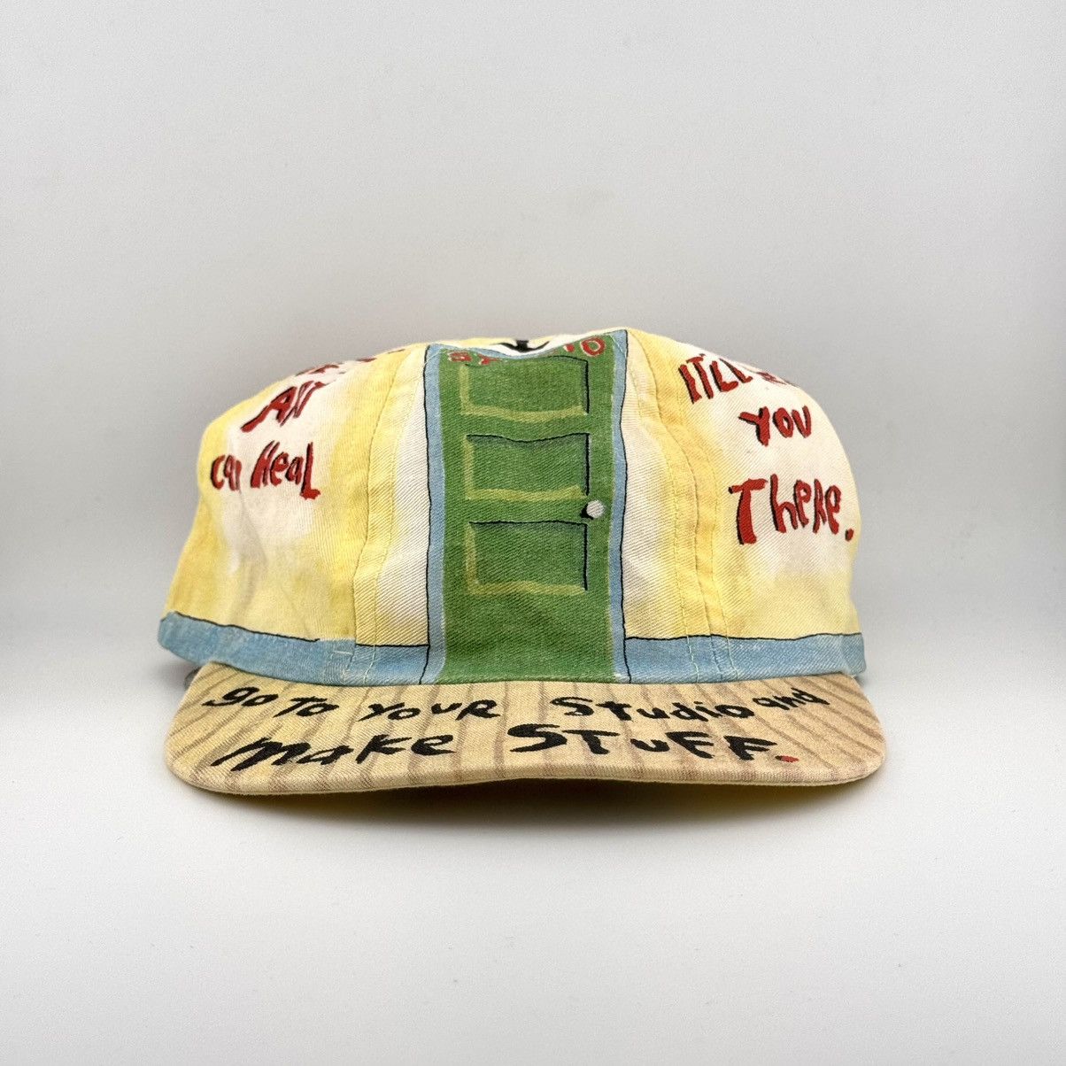 Vintage Vintage 90s Fred Babb Go To Your Studio Art To Wear USA Cap Size ONE SIZE - 1 Thumbnail