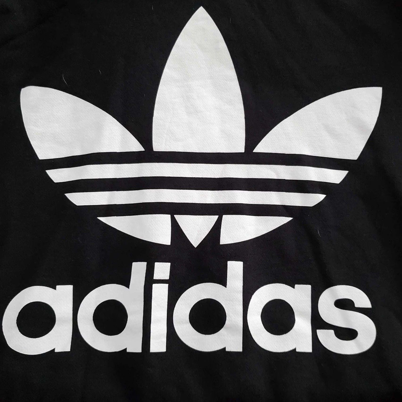Adidas Adidas Sweatshirt Womens Large Black White Trefoil Logo Pullover Hoodie Basketball Crew Pullover Size L / US 10 / IT 46 - 3 Thumbnail