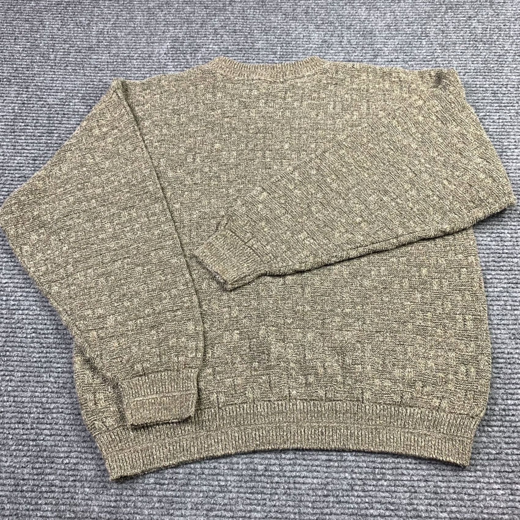 Vintage VINTAGE Cricketeer Knit Sweater XL Crew Neck 100% Cotton Brown Men Pullover 90s Outdoor Size US XL / EU 56 / 4 - 3 Thumbnail