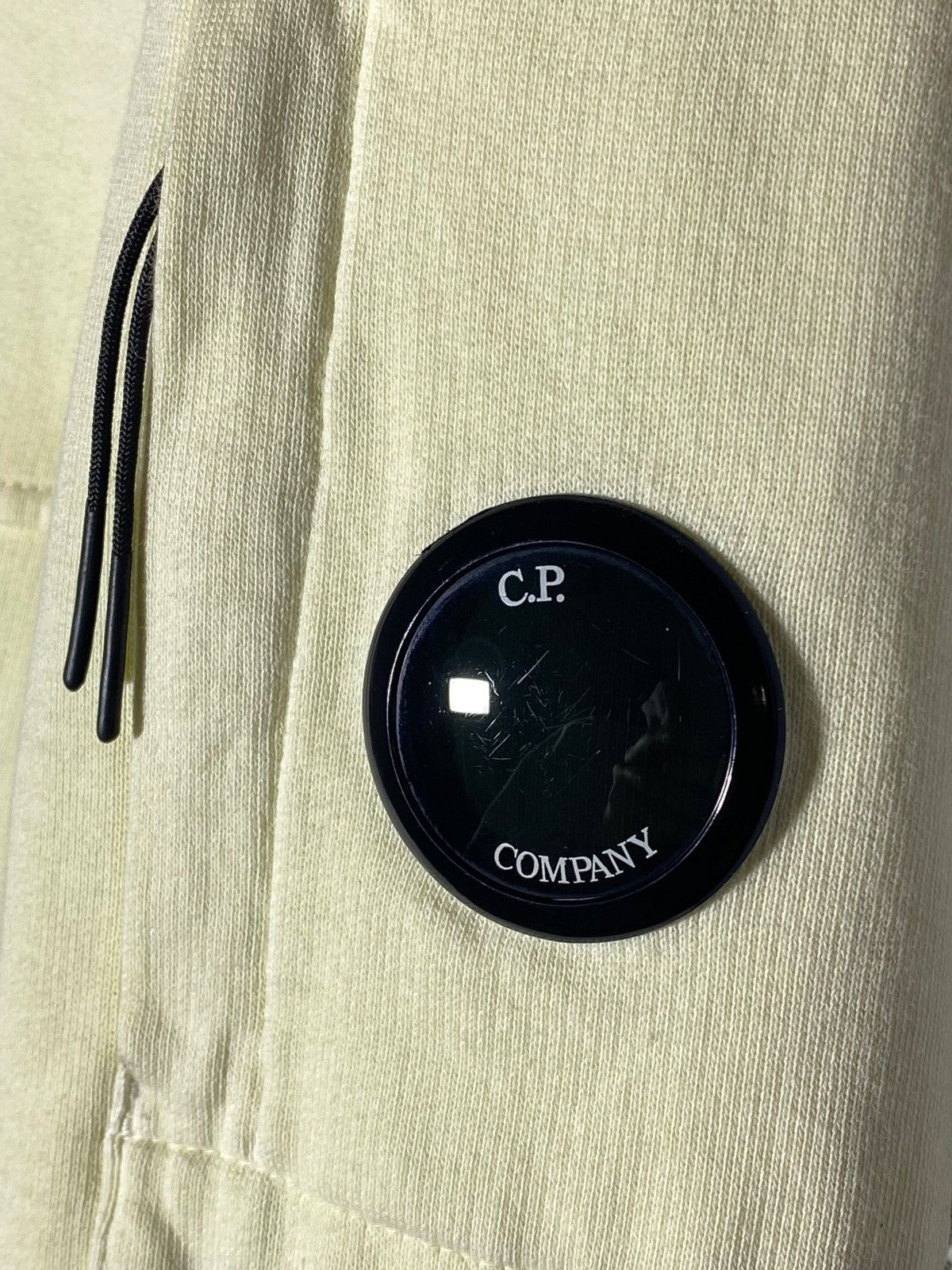 C.P. Company C.P Company Lens Cotton Fleece Resist Dyed Hoodie Yellow Size US M / EU 48-50 / 2 - 4 Thumbnail