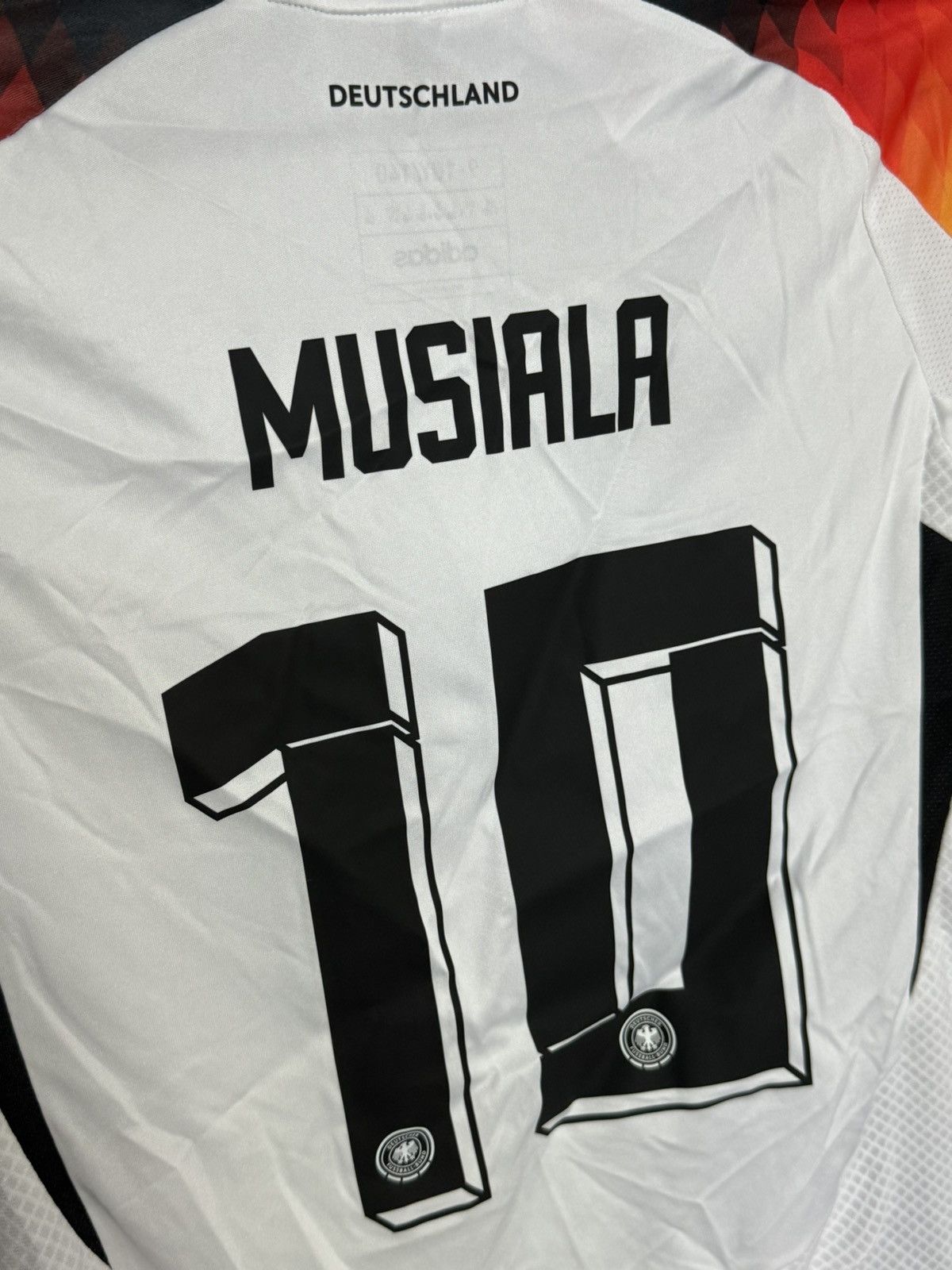Adidas KIDS New Germany 2024 Home Musiala Football Jersey T-Shirt Size US XS / EU 42 / 0 - 2 Thumbnail