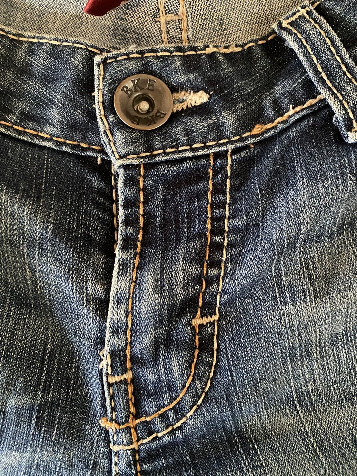 BKE × Japanese Brand × Vintage 🔥FLARE🔥🔥Japanese Brand BKE Flare Distressed Denim Size US 31 - 5 Thumbnail