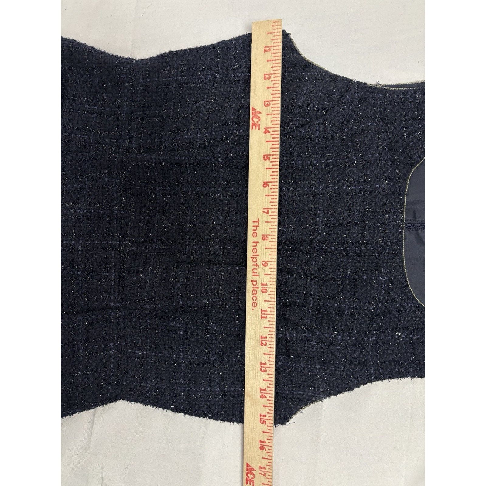 Other Monteau Dark Blue Sparkly Tweed Dress Jumper Sleeveless S Size S / US 4 / IT 40 - 4 Thumbnail