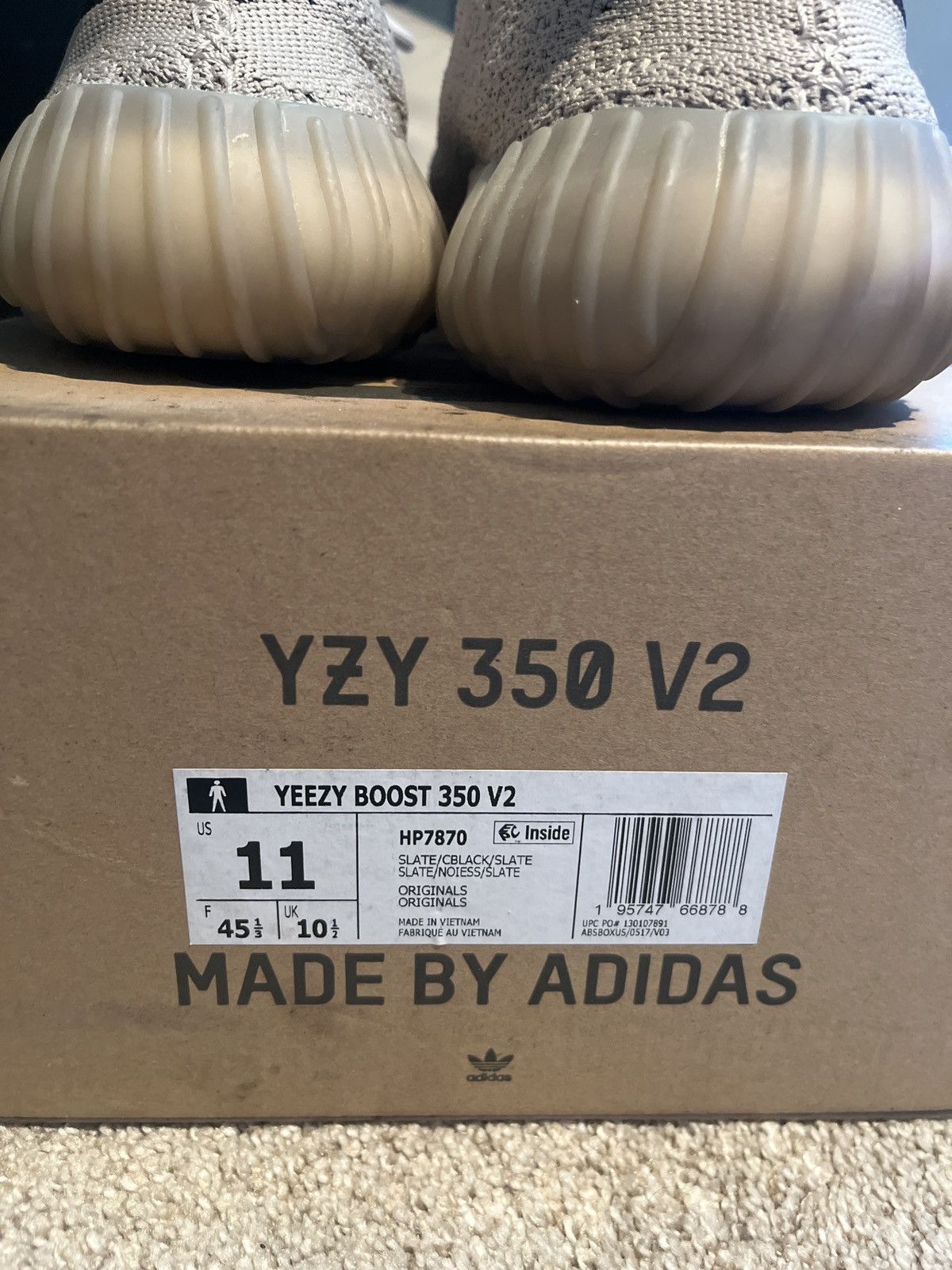 Yeezy Yeezy 350 Slate v2 Size US 11 / EU 44 - 2 Thumbnail