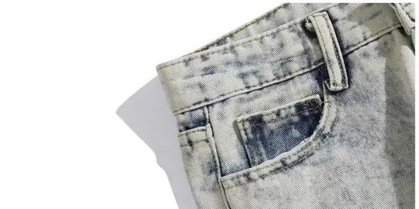 VIBE Gradient Jeans Retro High Street Hip Hop Size US 32 / EU 48 - 5 Thumbnail