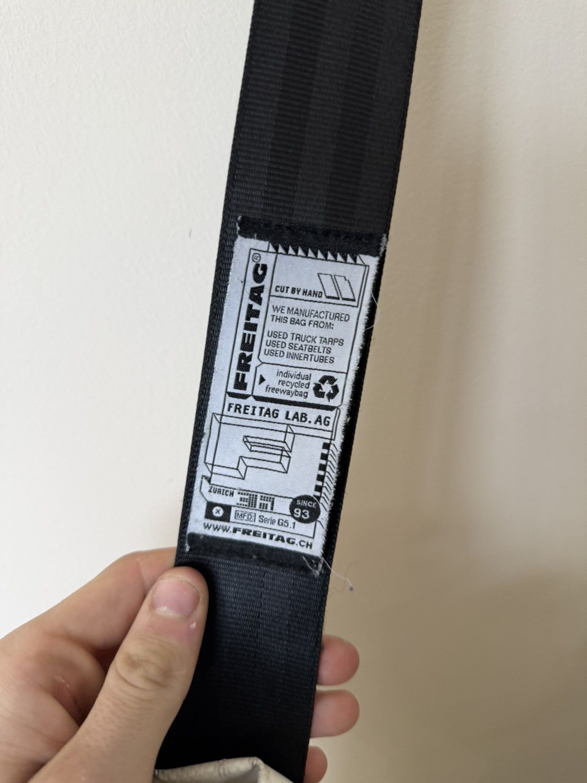 Freitag Freitag Recycled White Crossbody Big Messenger Bag Size ONE SIZE - 8 Thumbnail