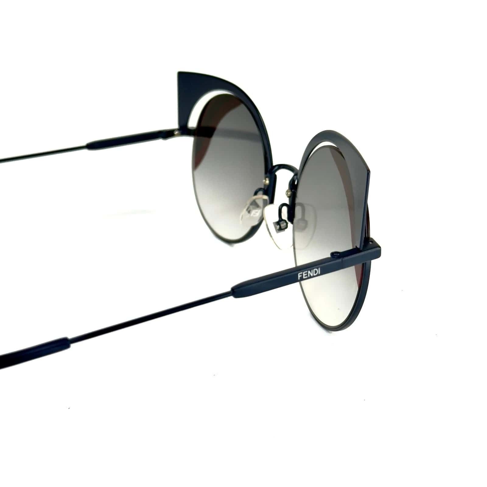 Fendi FENDI FF0215S HYPNOSHINE 0215 Navy Blue Red Fashion Sunglass Size ONE SIZE - 3 Thumbnail
