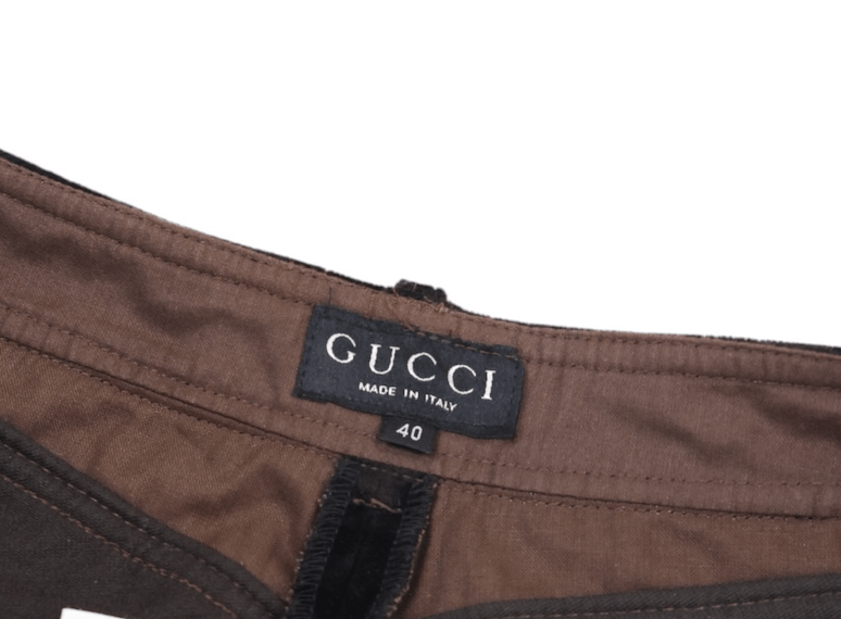 Gucci × Tom Ford F/W 1995 Bootcut Brown Velvet Pants Size 27" / US 4 / IT 40 - 8 Thumbnail