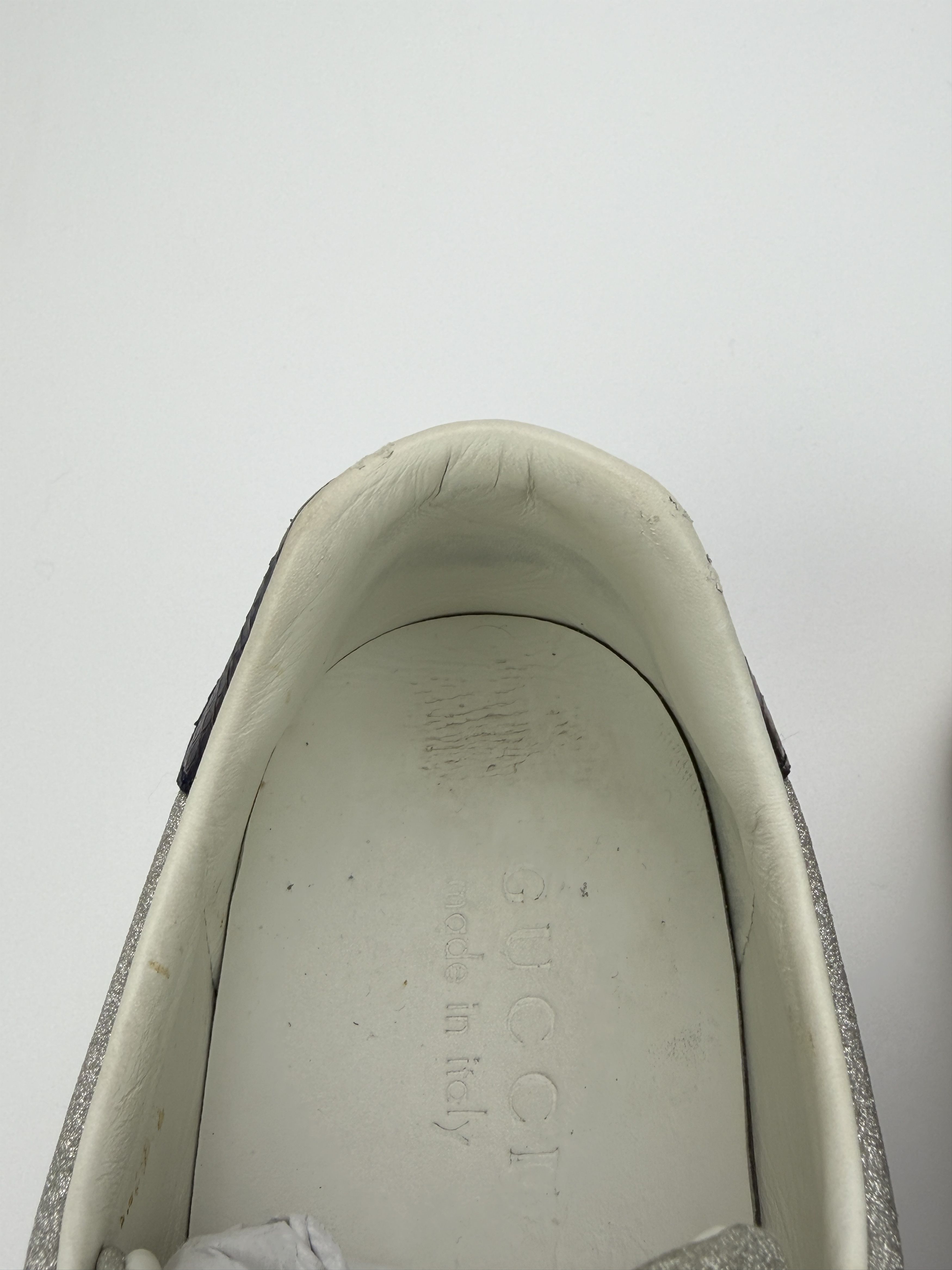 Gucci Vintage Gucci Web Glitter Low Top Leather Sneakers Size US 9 / EU 42 - 11 Thumbnail