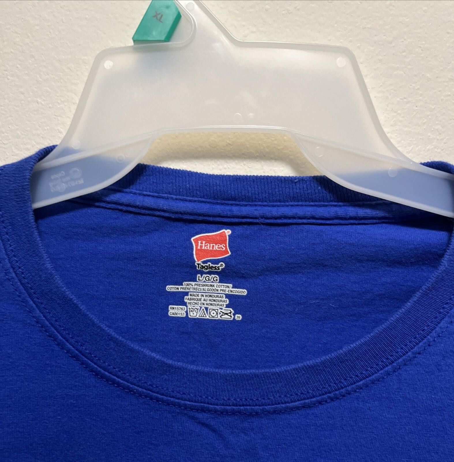Hanes St. Louis Blues We Bleed Blue T-Shirt NHL Hockey Shirt Large Size ONE SIZE - 2 Thumbnail