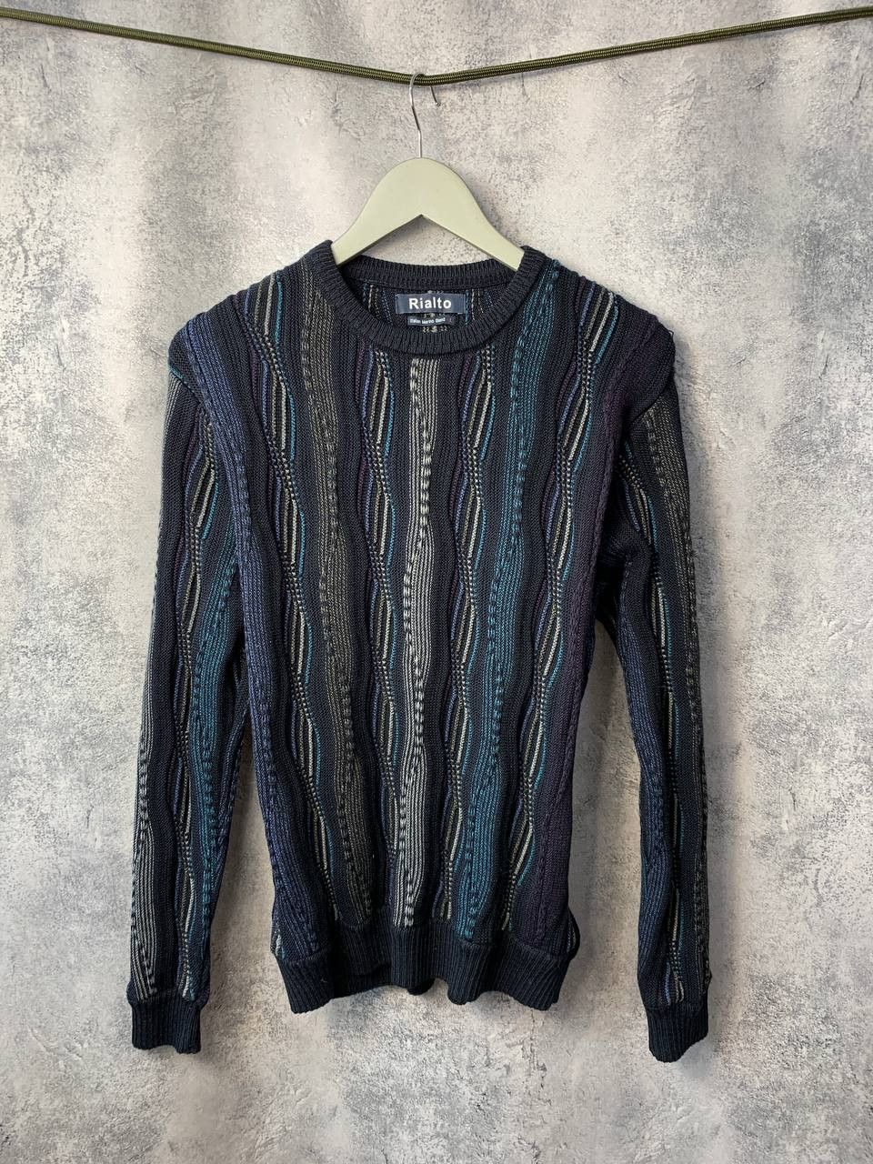 Coogi Rialto Italian Merino Blend Coogi Style Cable Knit Sweater Size L / US 10 / IT 46 - 2 Thumbnail