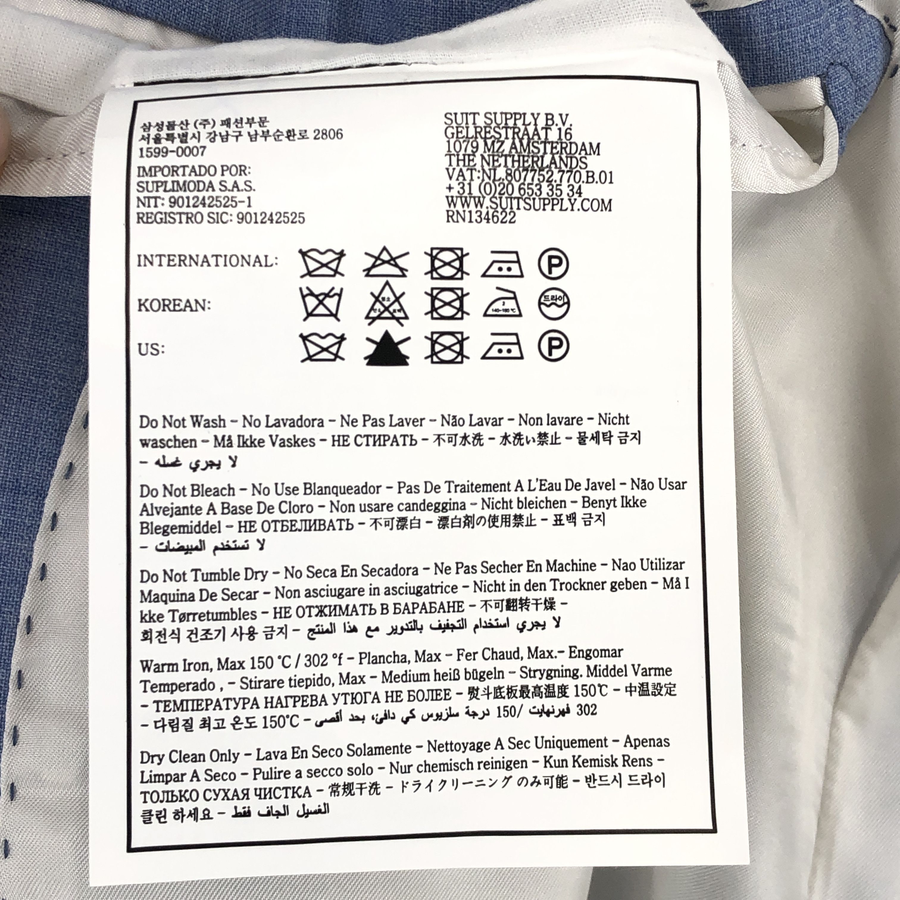 Suitsupply Lazio Single Breasted Wool Blazer Size EU:54; UK:44; US:44S Size 44S - 10 Thumbnail