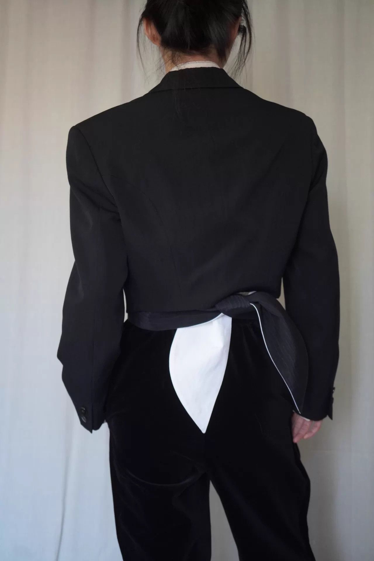 Comme des Garcons CDG 1989AW Tricot Single-Button Wool Dress Short Jacket M Size M / US 6-8 / IT 42-44 - 4 Thumbnail