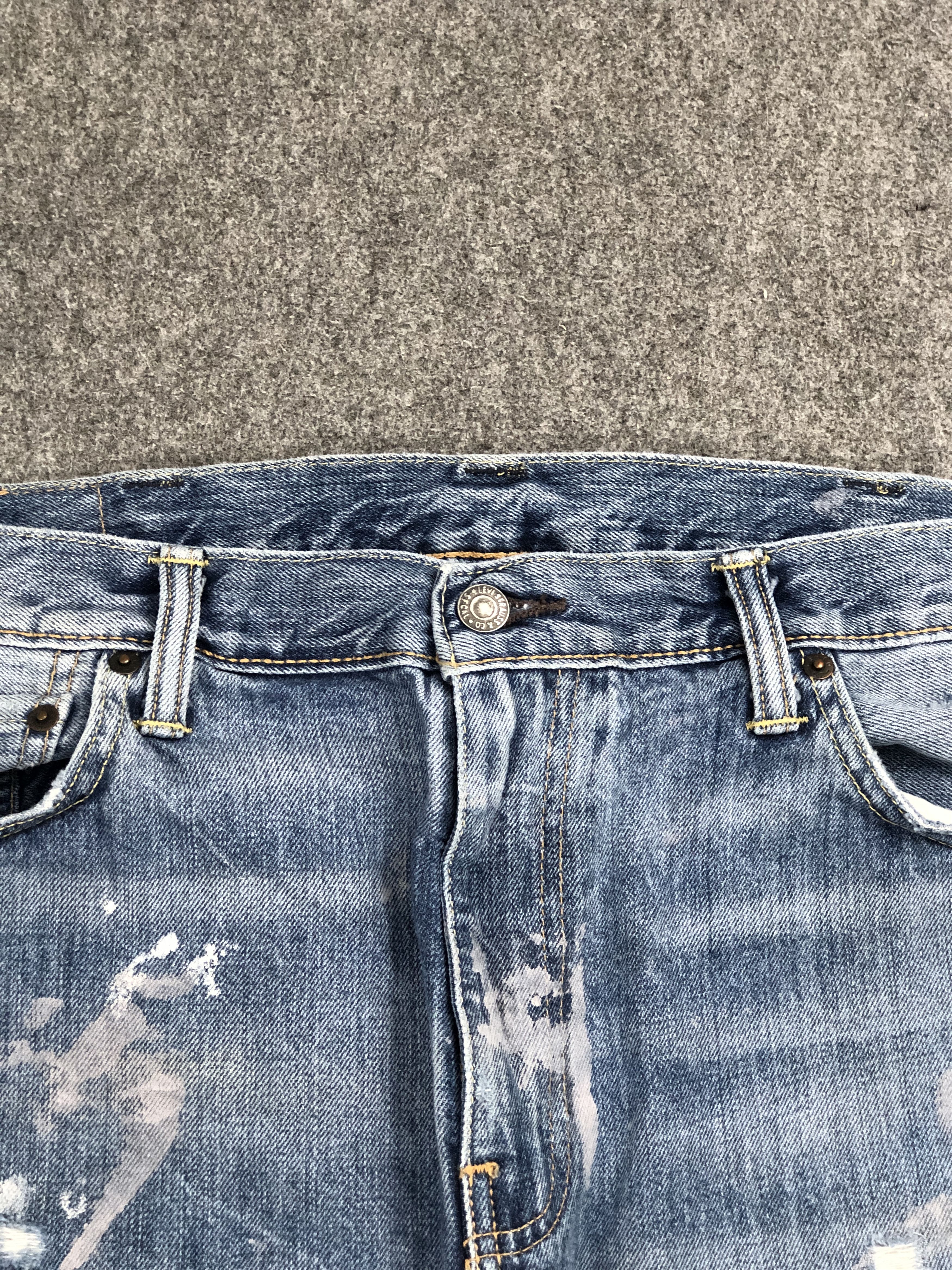 Levi's Distressed Paint Splash Vintage Levis 511 Jeans DP2252 Size US 39 - 7 Thumbnail