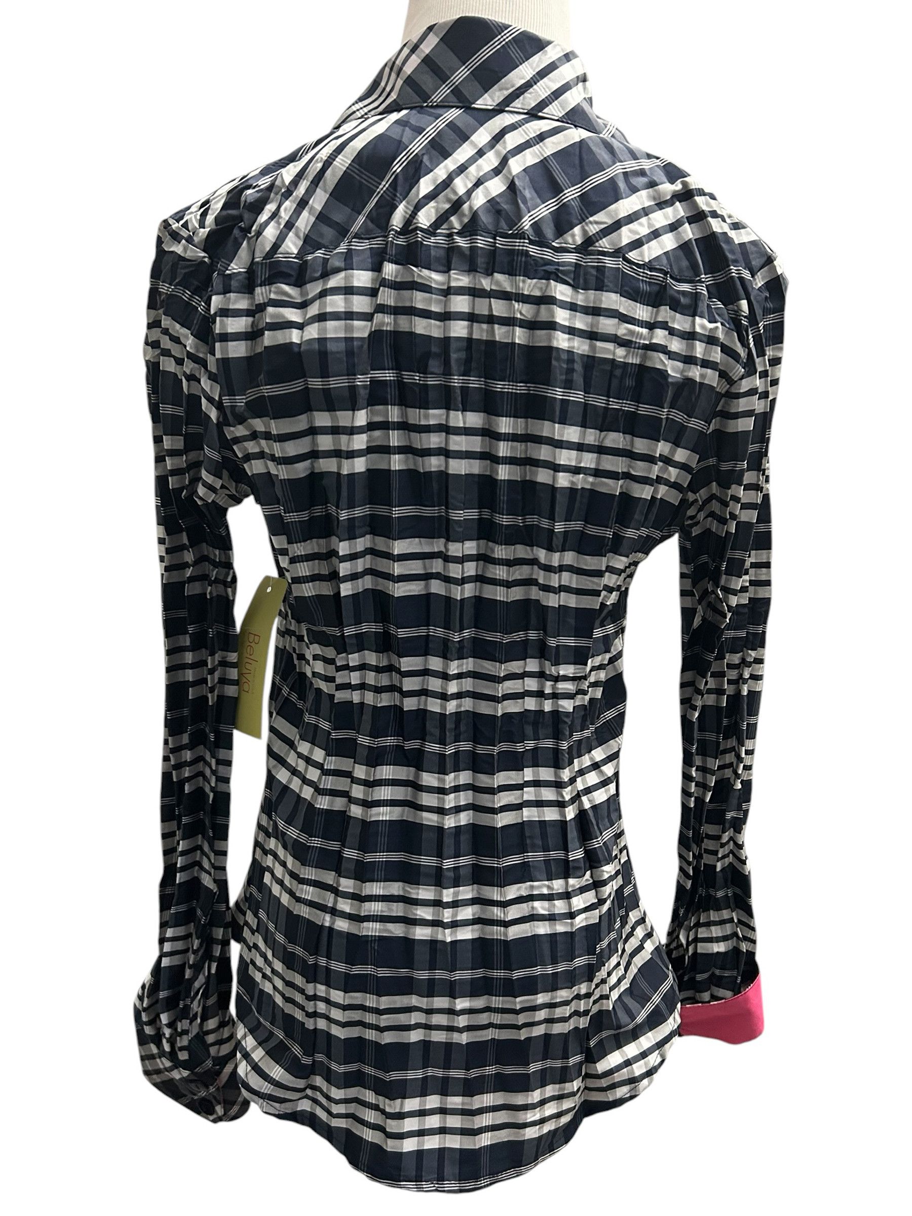 Other Beluva San Francisco Small Navy Rose Shirt Size S / US 4 / IT 40 - 3 Thumbnail