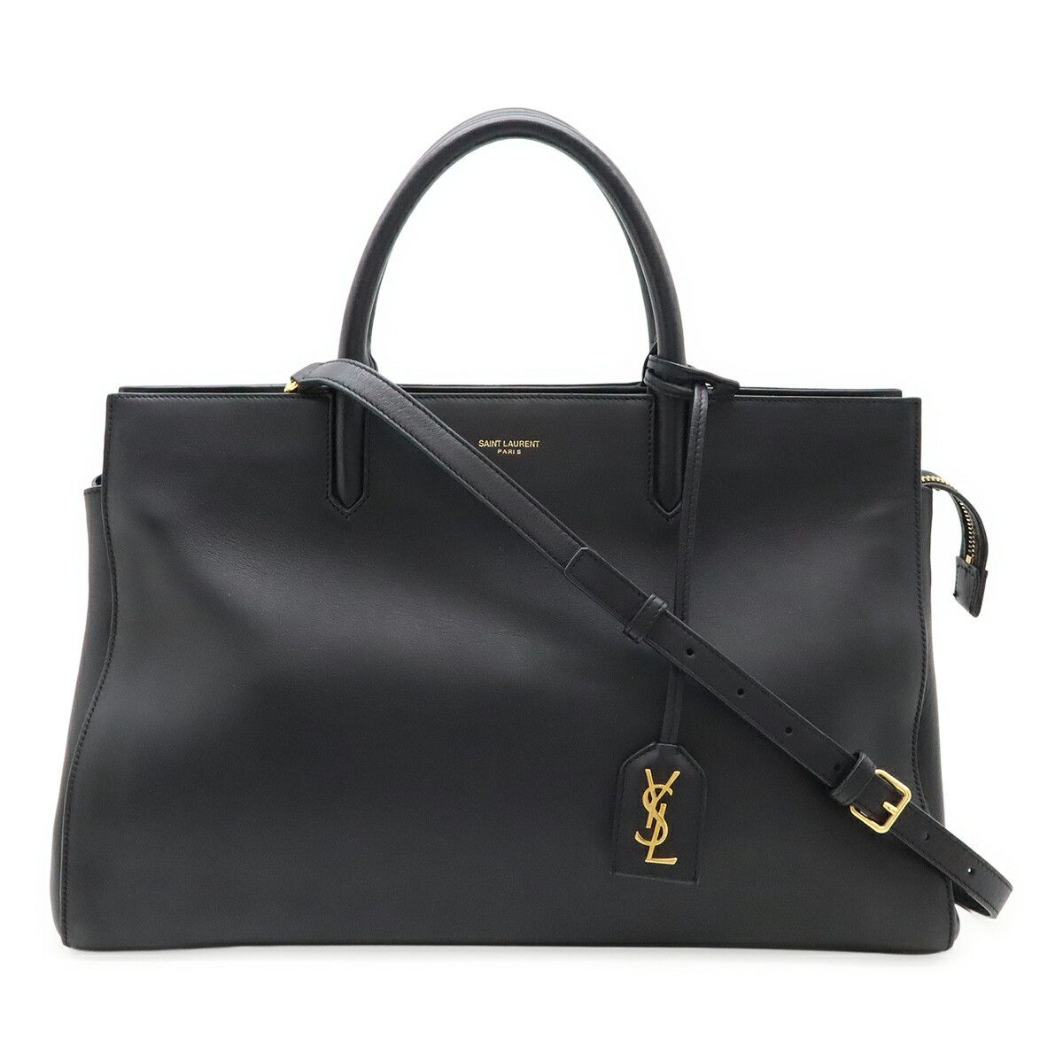 Yves Saint Laurent Saint Laurent Paris Cabas Rive Gauche Leather