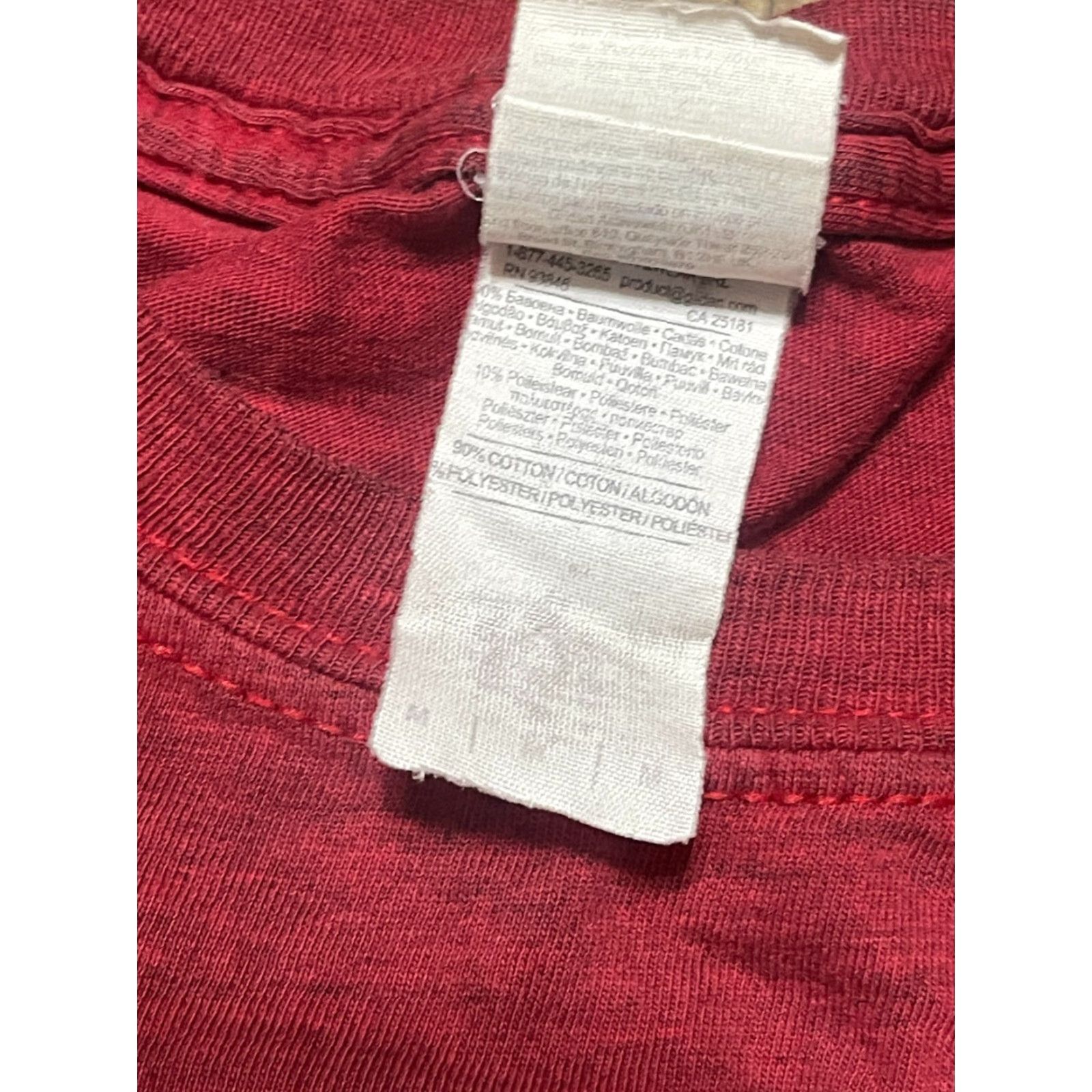Gildan Gildan Shirt Mens Size M, Red Black, I mustache you a question Humor T-Shirt Size US M / EU 48-50 / 2 - 5 Thumbnail