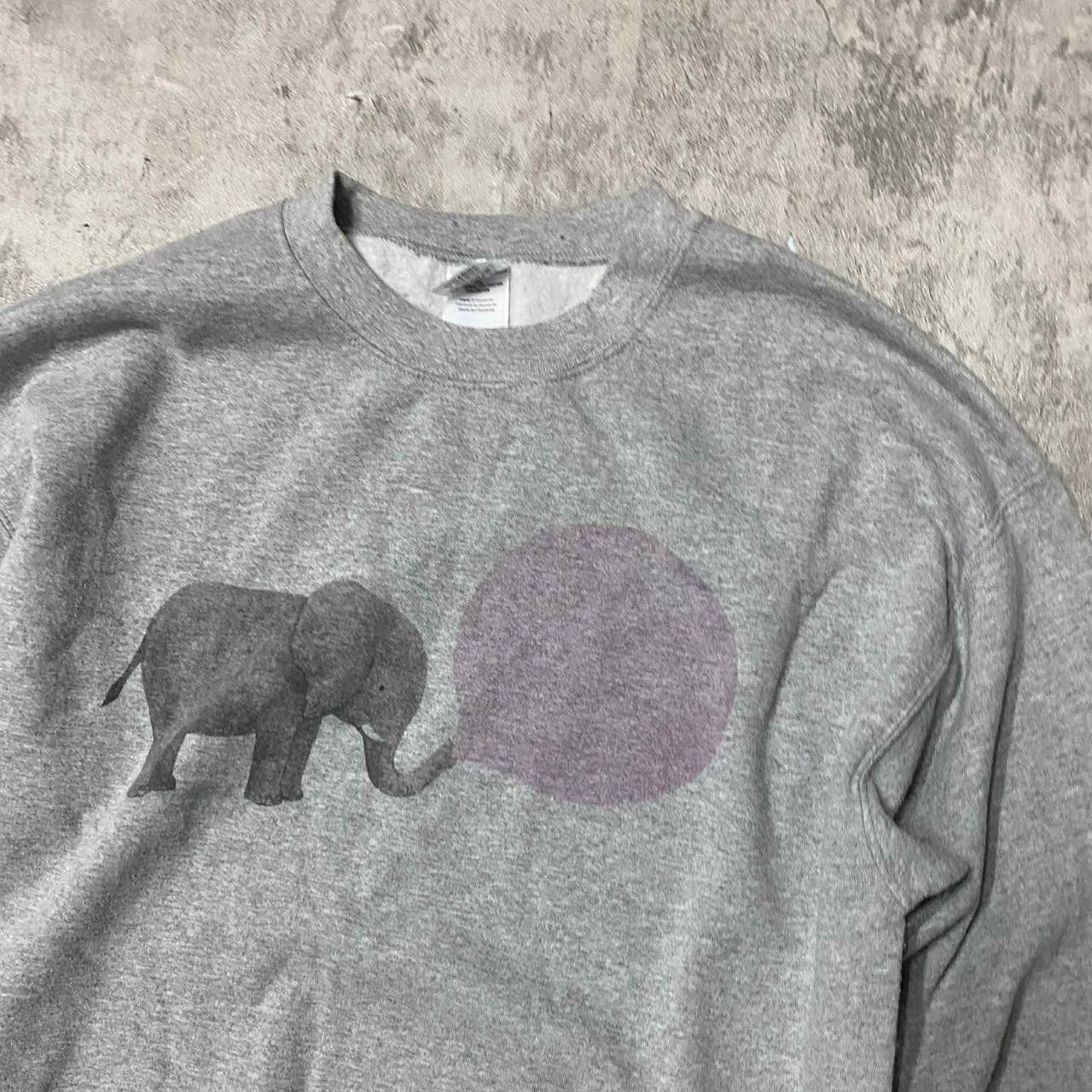 Other Grey vintage 90s elephant crewneck sweatshirt elephant Size US L / EU 52-54 / 3 - 2 Thumbnail