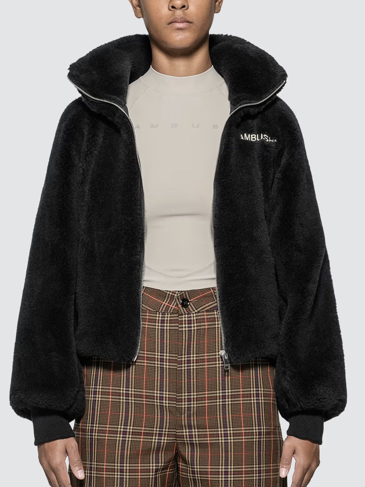 Ambush Design AMBUSH® Wool Fleece Jacket in Black size 2 Size S / US 4 / IT 40 - 1 Thumbnail
