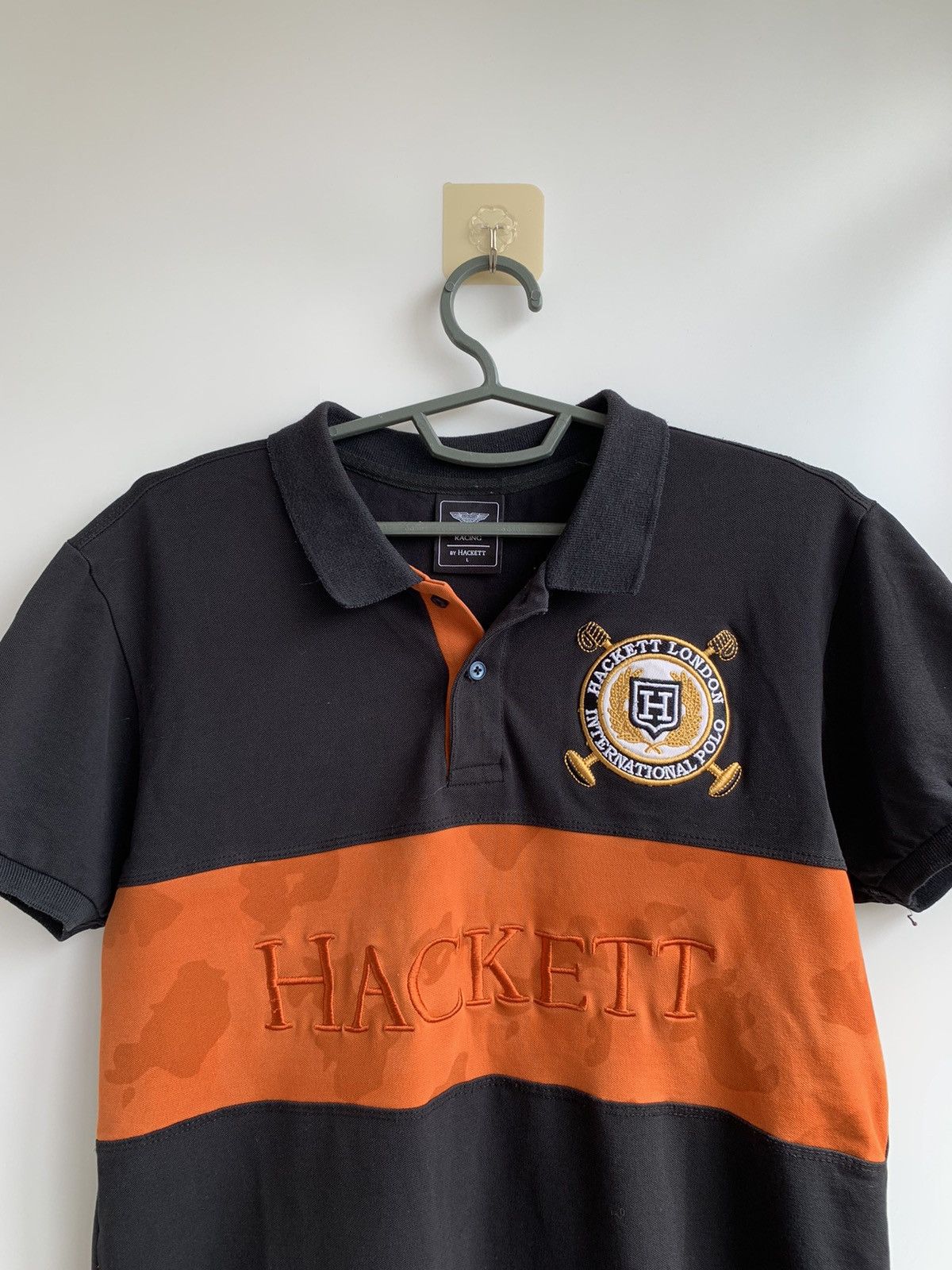 Hackett Aston Martin Racing Hackett Embroidered Polo Shirt Size US L / EU 52-54 / 3 - 2 Thumbnail