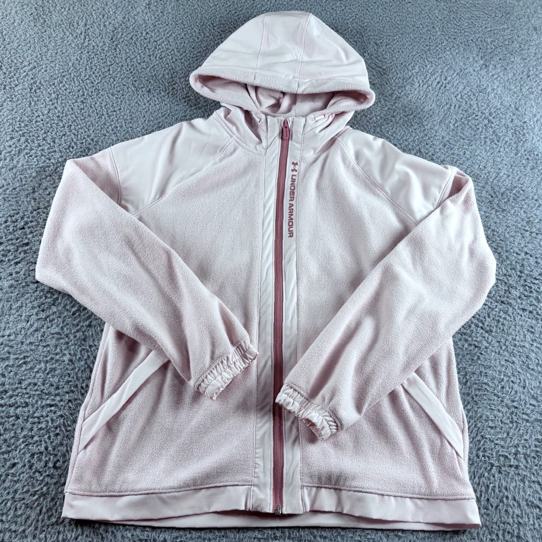 Under Armour Under Armour Full Zip Hoodie Womens M Light Pink Full Zip Celliant Running Gym Size M / US 6-8 / IT 42-44 - 2 Thumbnail