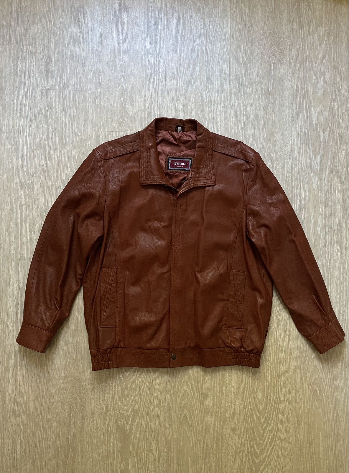 Futura × Leather Futura Leather Cropped Distressed Jacket Avant Garde Size US M / EU 48-50 / 2 - 1 Thumbnail