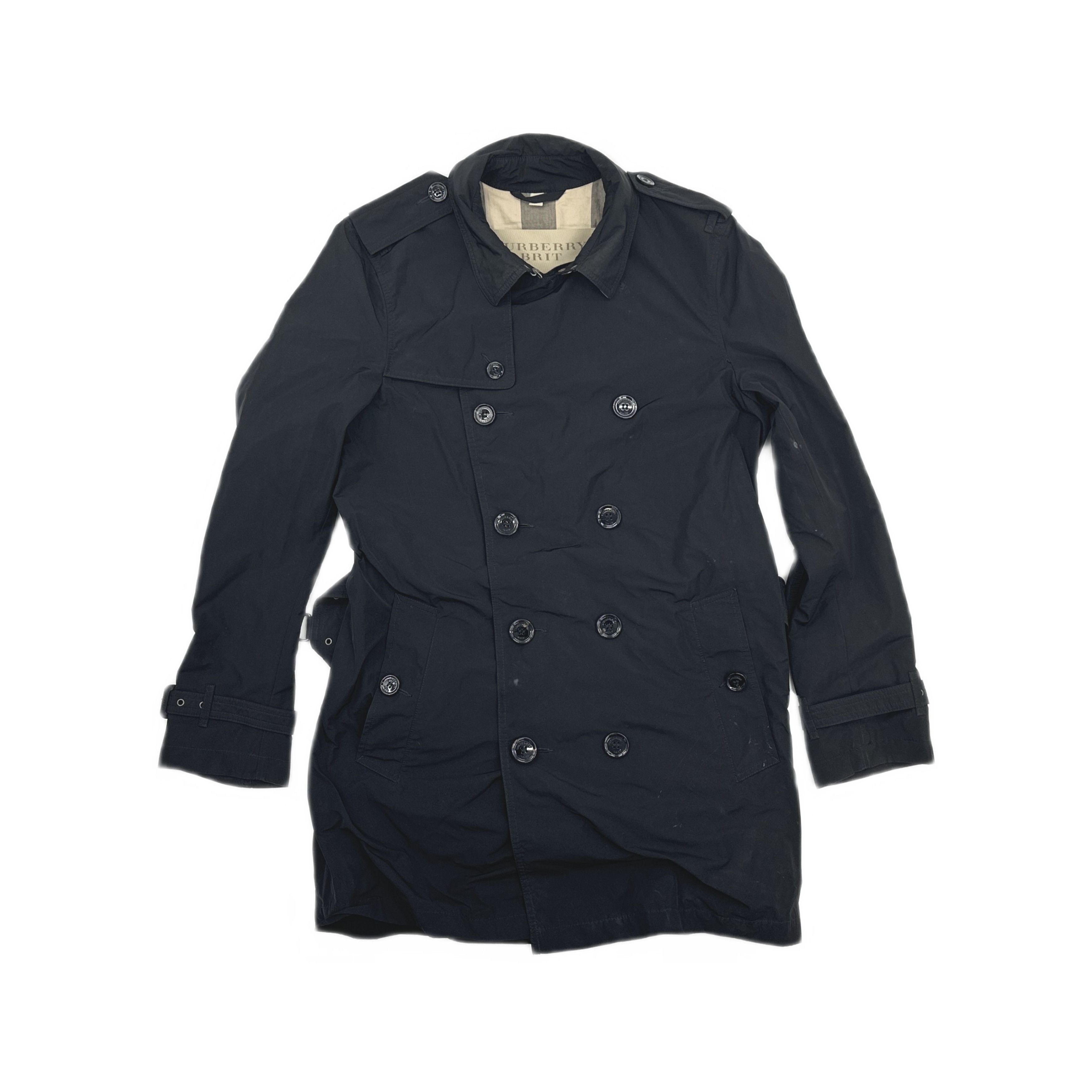 Burberry Burberry Brit Double Breasted Trench Coat Size M Size US M / EU 48-50 / 2 - 1 Thumbnail