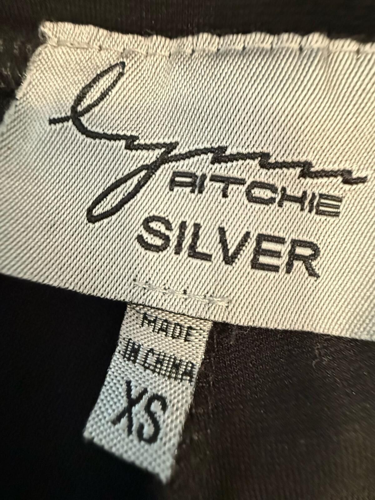 Other Lynn Ritchie Silver black pants boho stretchy versatile XS Size 26" / US 2 / IT 38 - 3 Thumbnail