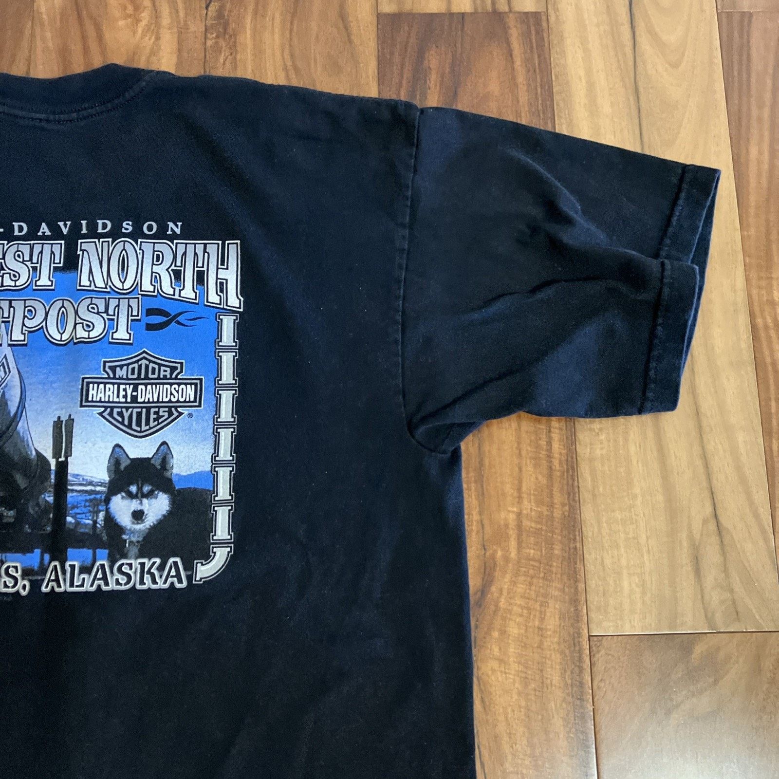 Harley Davidson Vtg Harley-Davidson Fairbanks Alaska Wolves Graphic Size XL Size US XXL / EU 58 / 5 - 19 Thumbnail