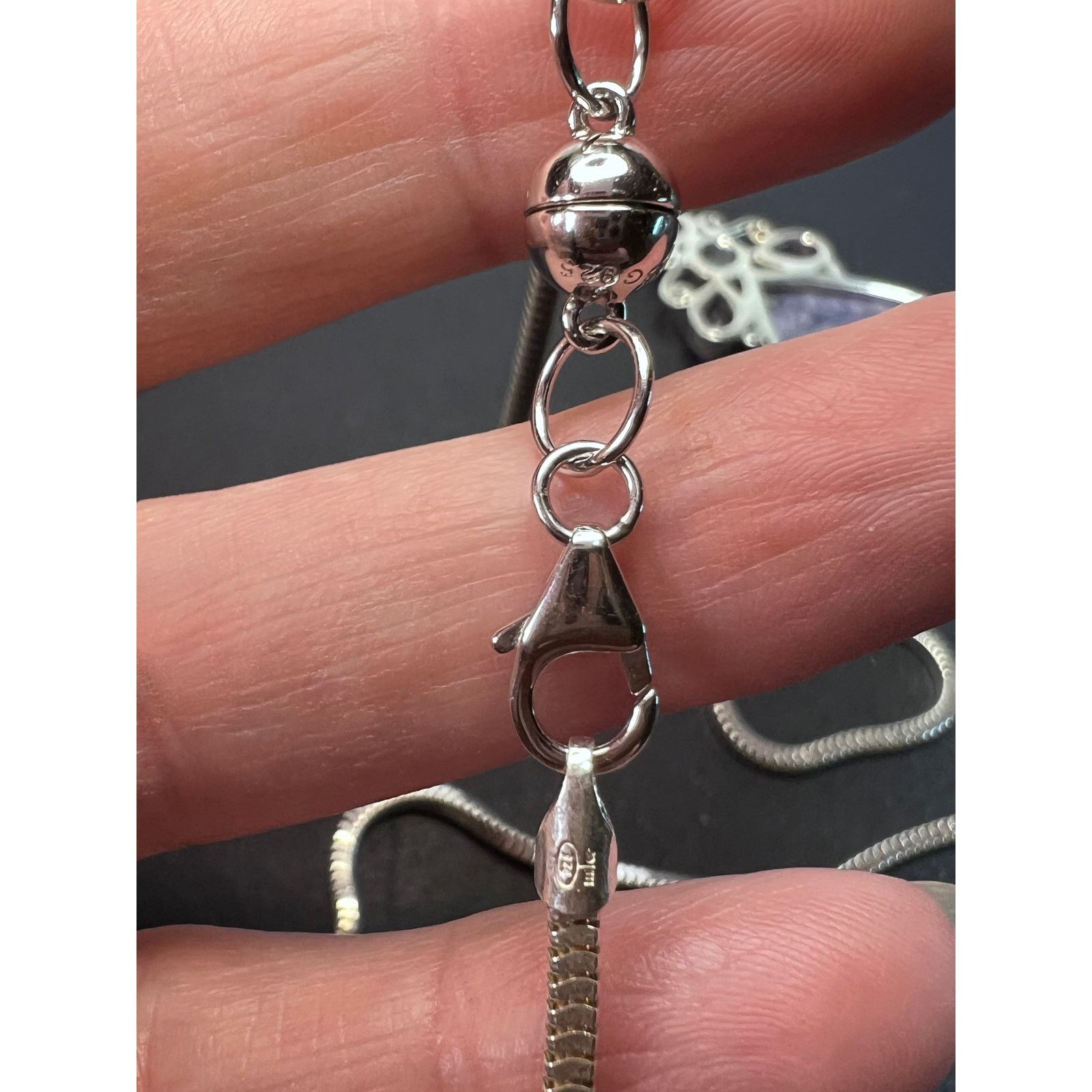 Other Arya stichtite and amethyst Sterling silver necklace Size ONE SIZE - 9 Thumbnail