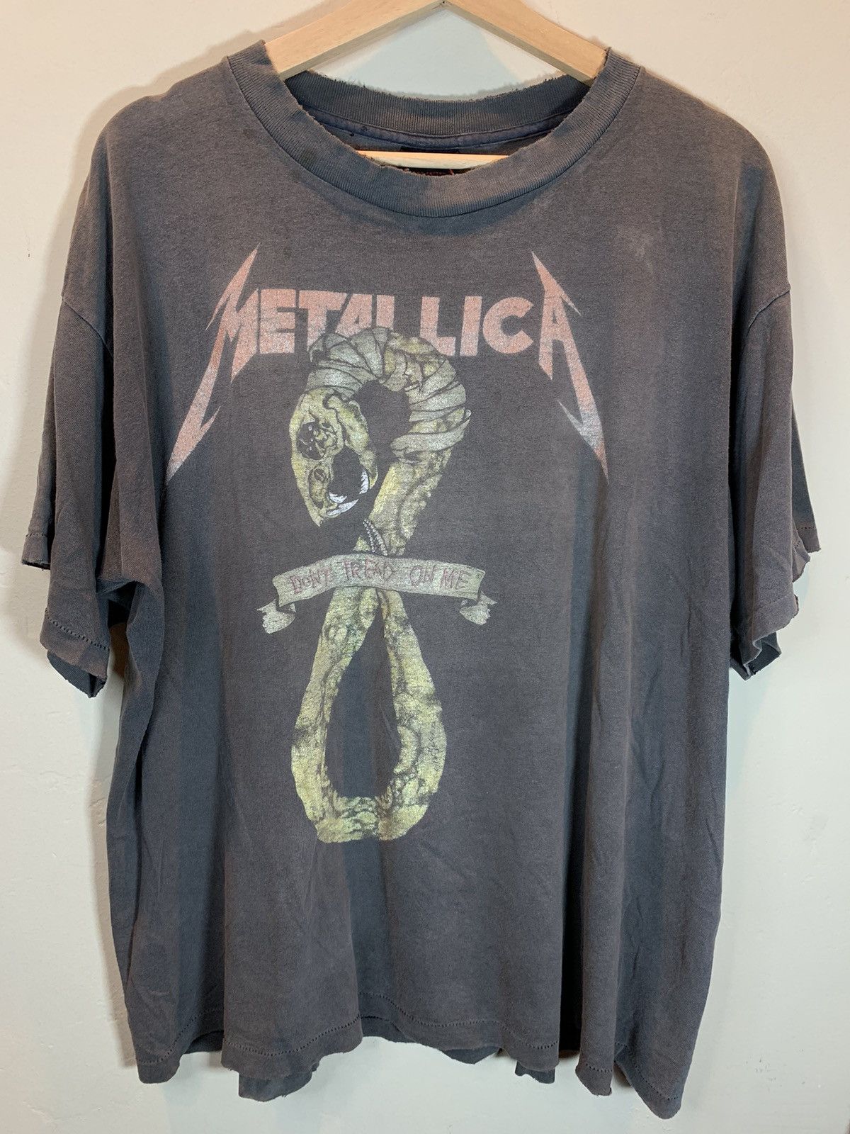 RARE* Vintage 1991 Metallica Pushead Don't Tread On Me Shirt - www