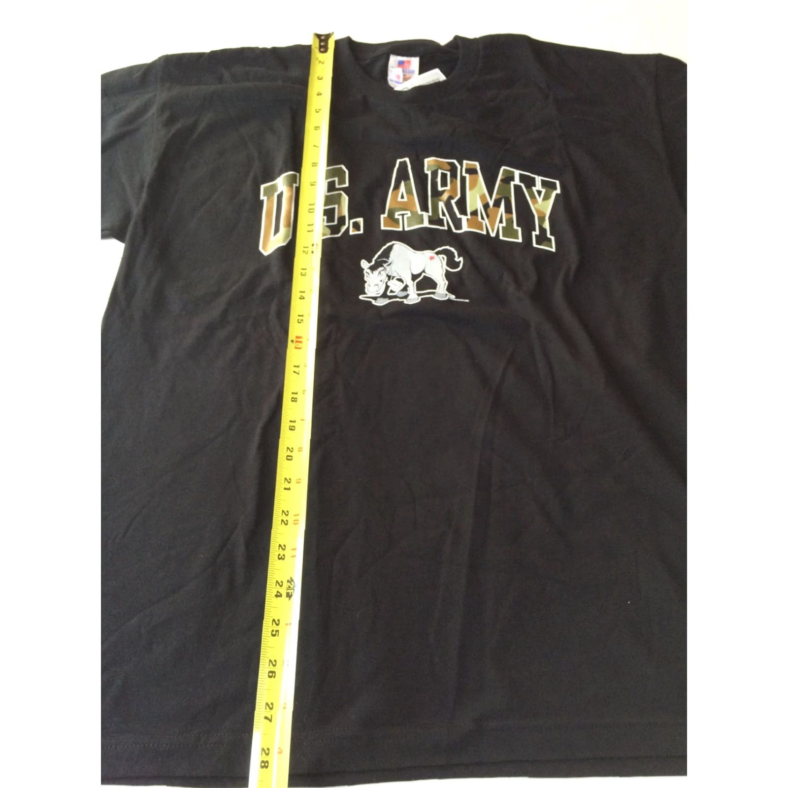 Vintage VINTAGE United States U.S. Army T Shirt Sz L NWT - Black Tee Camo Letters Size US L / EU 52-54 / 3 - 5 Thumbnail