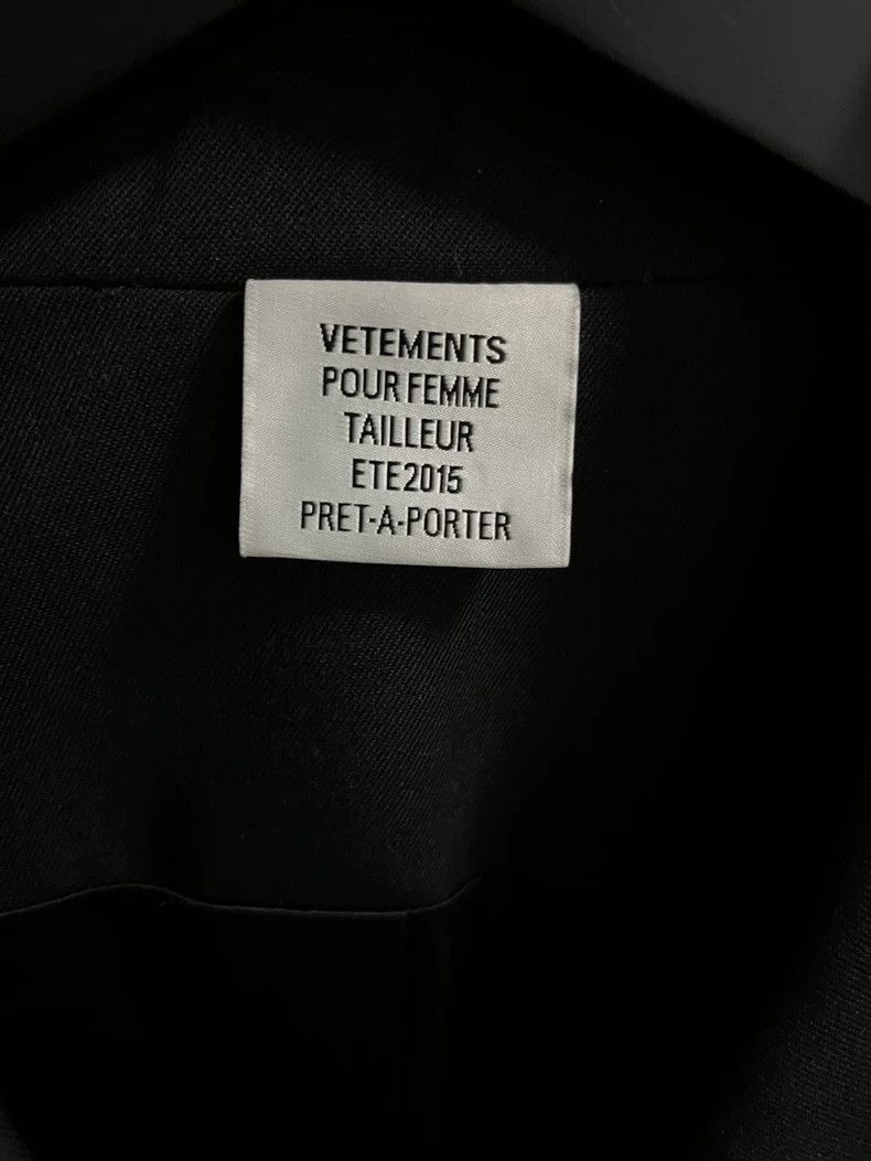Vetements Vetements 15ss Oversized Wool Suit Size US S / EU 44-46 / 1 - 3 Thumbnail