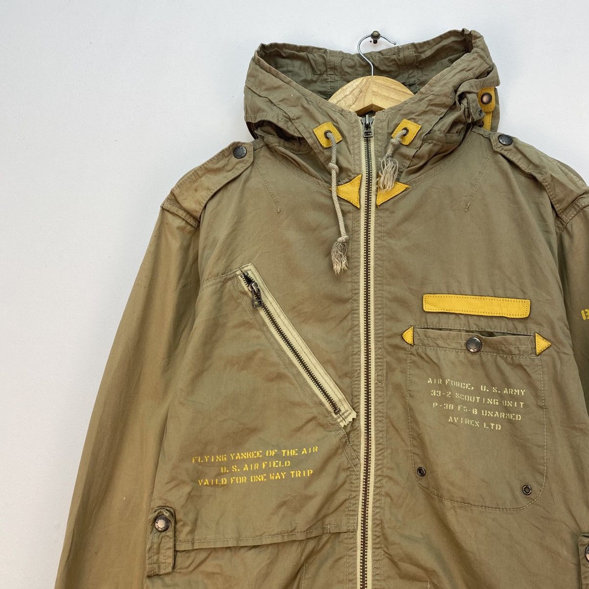 Avirex 💥Vintage Avirex Hooded Field Jacket Size US M / EU 48-50 / 2 - 3 Thumbnail