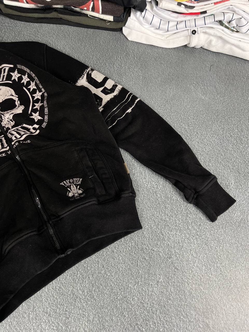 Affliction Affliction Style Grunge Cyber Skull Zip Sweatshirt Size US M / EU 48-50 / 2 - 4 Thumbnail