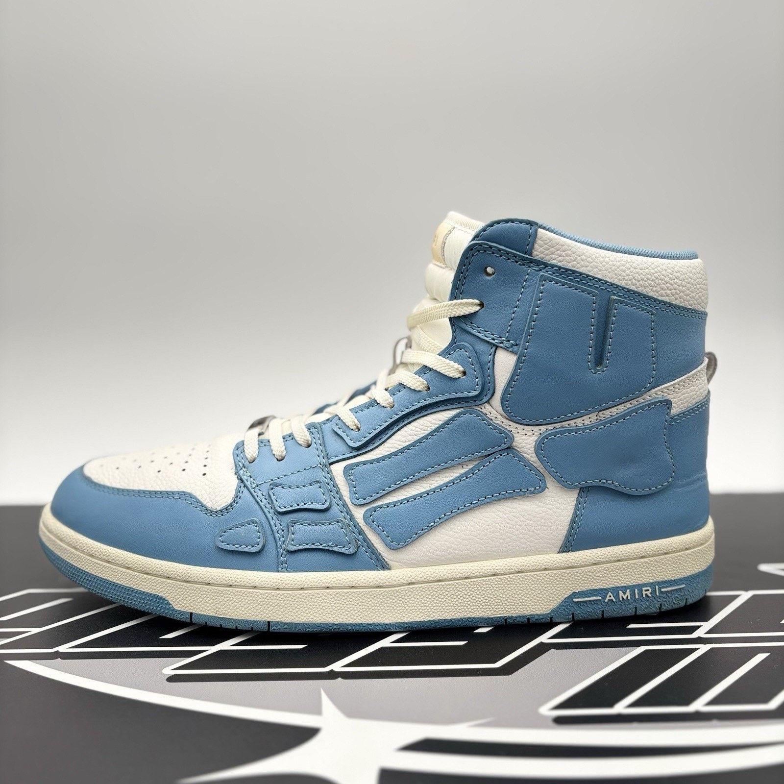 Amiri Amiri Skel High Top ' Powder Blue White ' | GOOD CONDITION! Size US 13 / EU 46 - 11 Thumbnail