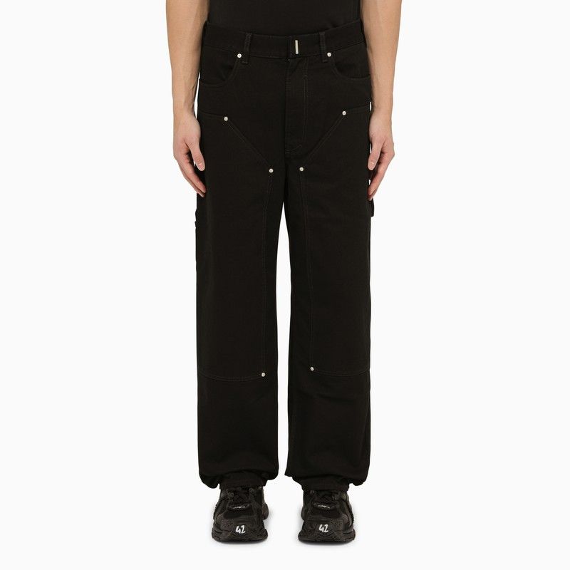 image of Givenchy Black Cotton Carpenter Jeans, Men's (Size 32)