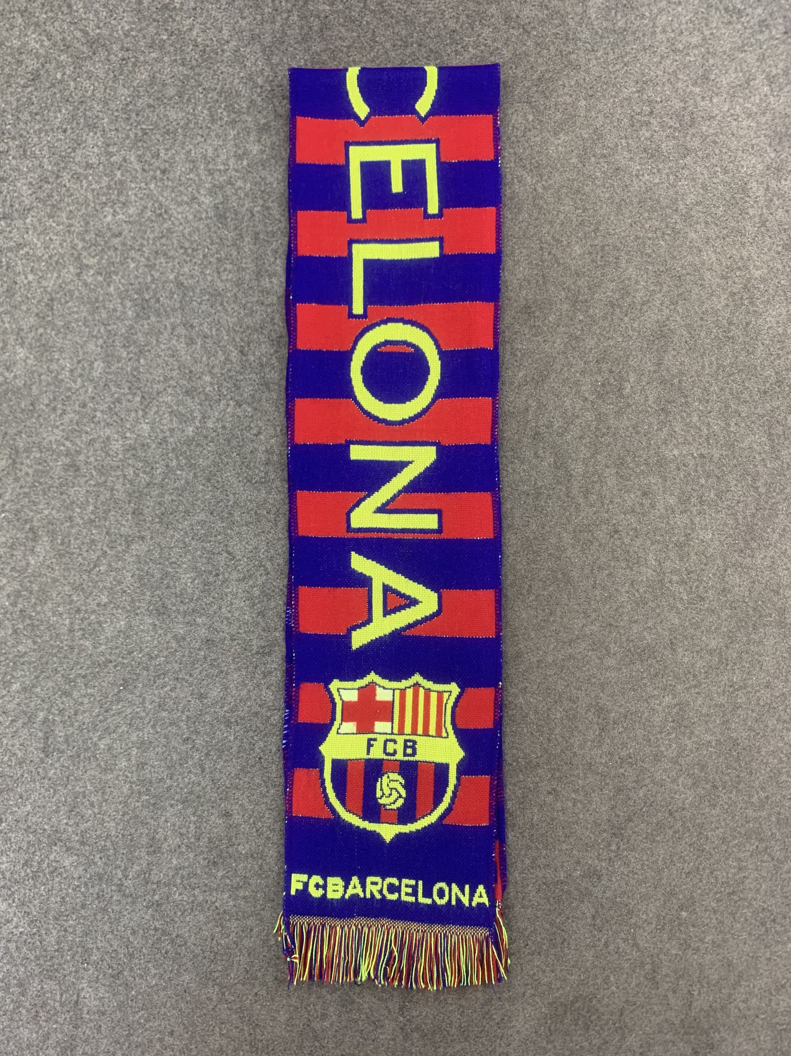Vintage FC Barcelona Scarf Wool Muffler Neck Wrap BL9233 Size ONE SIZE - 2 Thumbnail