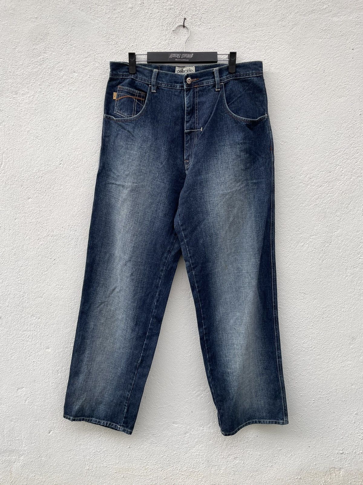 JNCO × Pelle Pelle Vintage Y2K Pelle Pelle Baggy Denim Jeans Size US 35 - 1 Thumbnail
