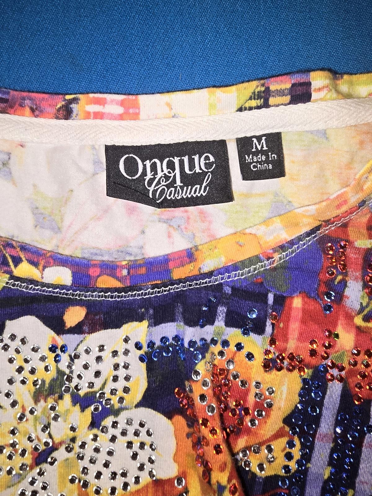 Designer Vibrant Onque Casual Graphic Tee - Size M Size M / US 6-8 / IT 42-44 - 2 Thumbnail