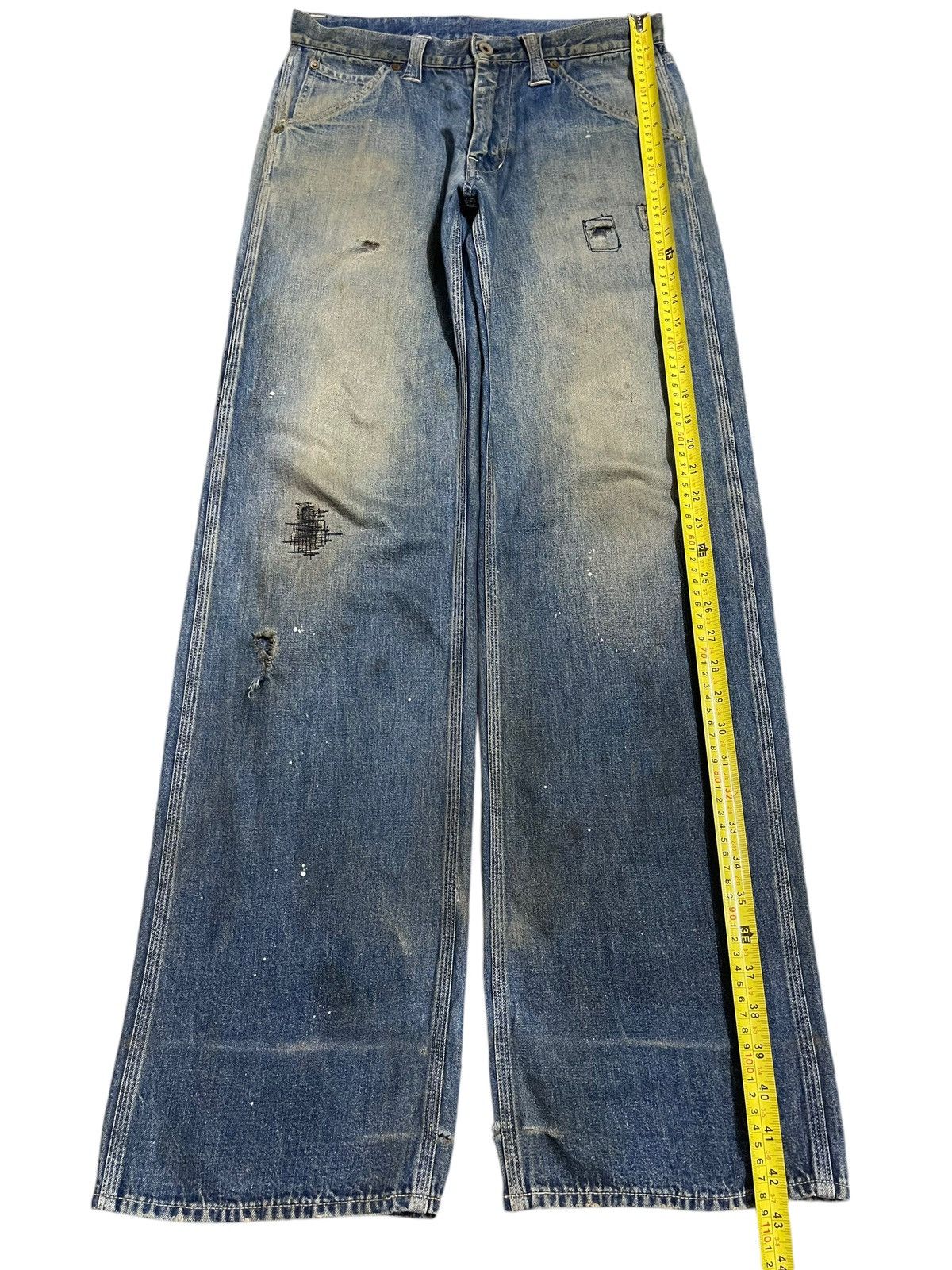 Stevenson Overall Co. Vintage Japan Stevenson Overall Co Mud Wash Carpenter Jeans Size US 30 / EU 46 - 14 Thumbnail