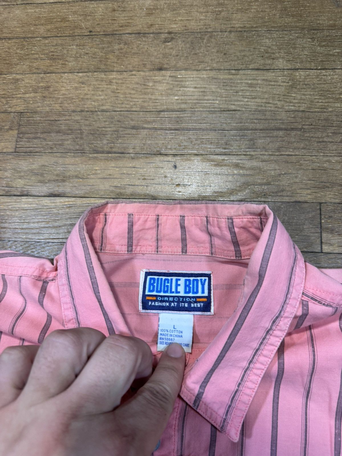 Bugle Boy Vintage Bugle Boy Button Up Shirt Size US L / EU 52-54 / 3 - 5 Thumbnail